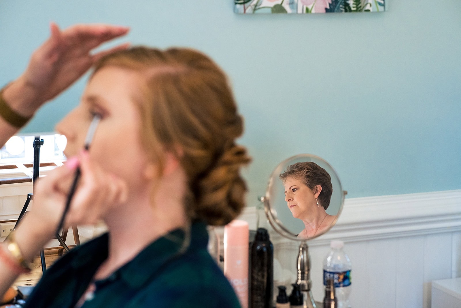 getting ready photos at the Matthews House in Cary, NC