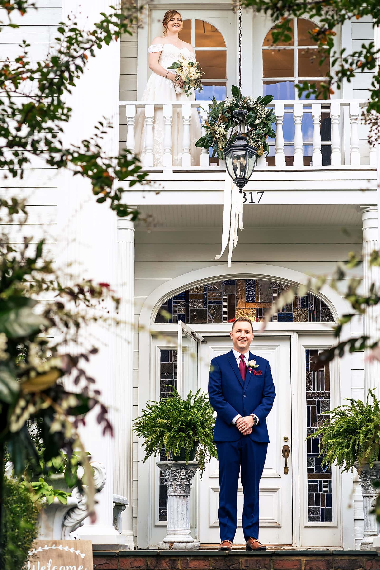 Matthews House wedding portrait