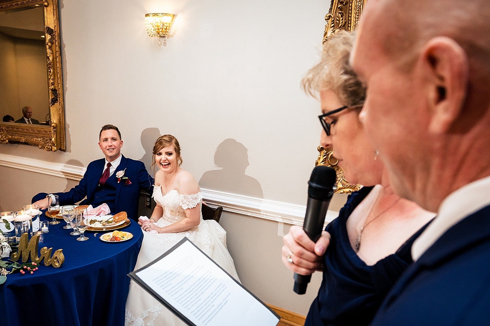 Matthews House wedding reception