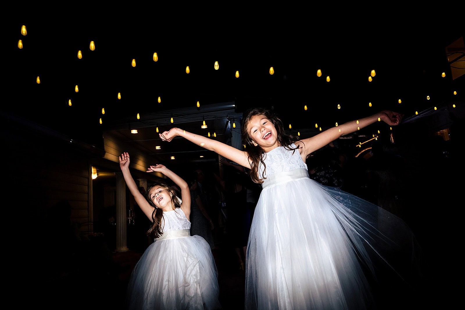 Outdoor dance floor at Matthews House in Cary, NC