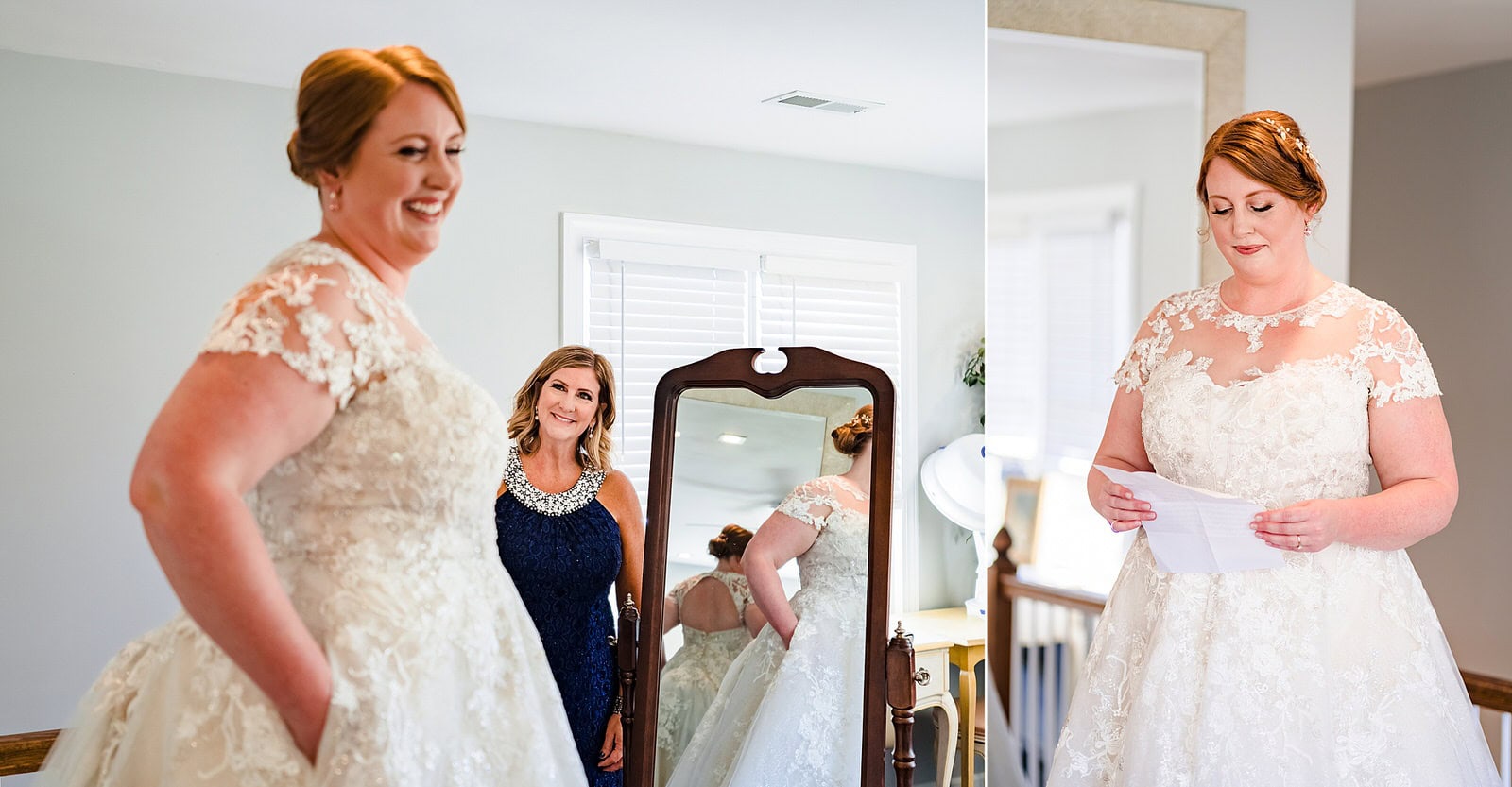 Her wedding dress has pockets!