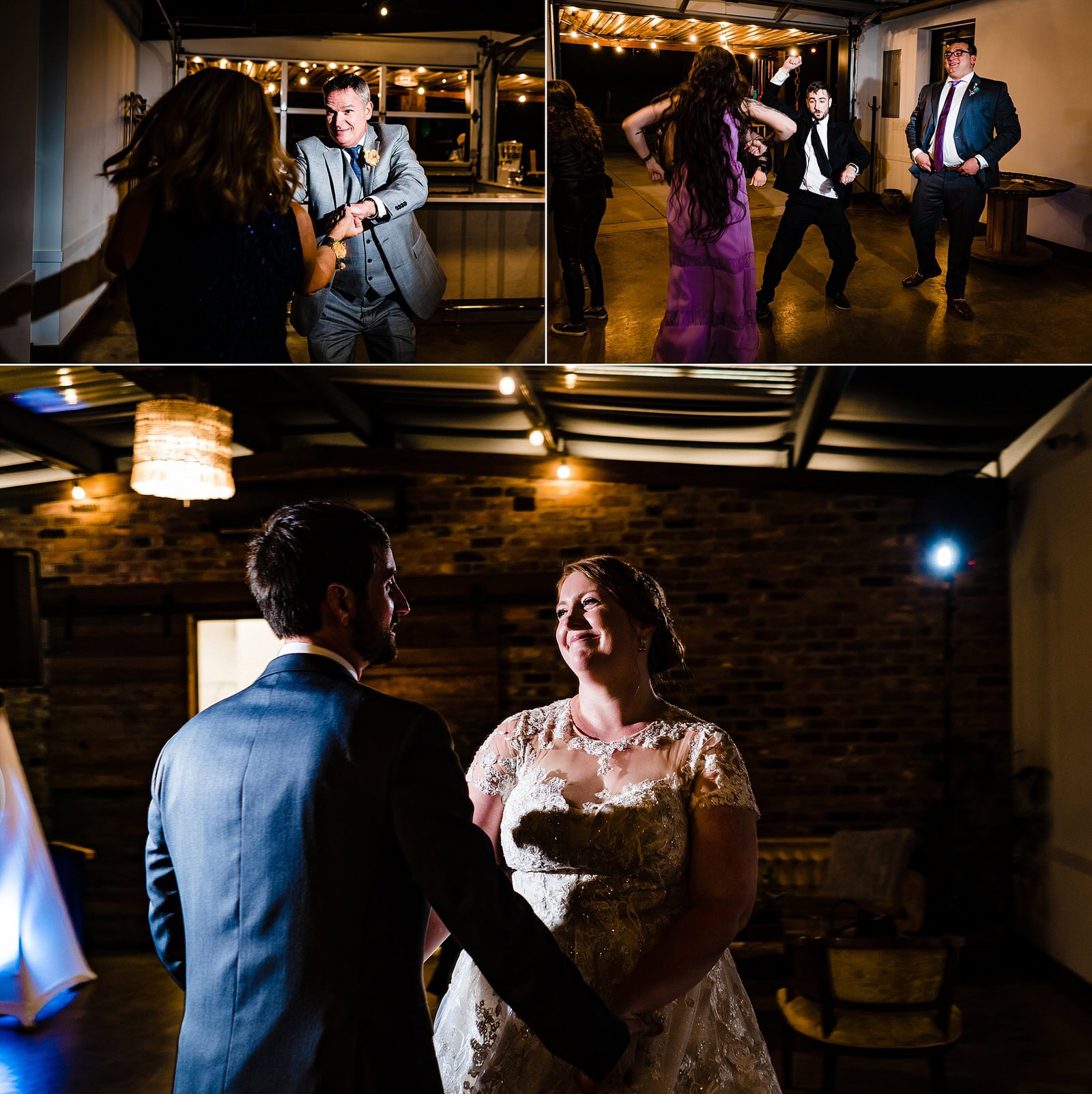 Dance party reception at the Meadows Raleigh