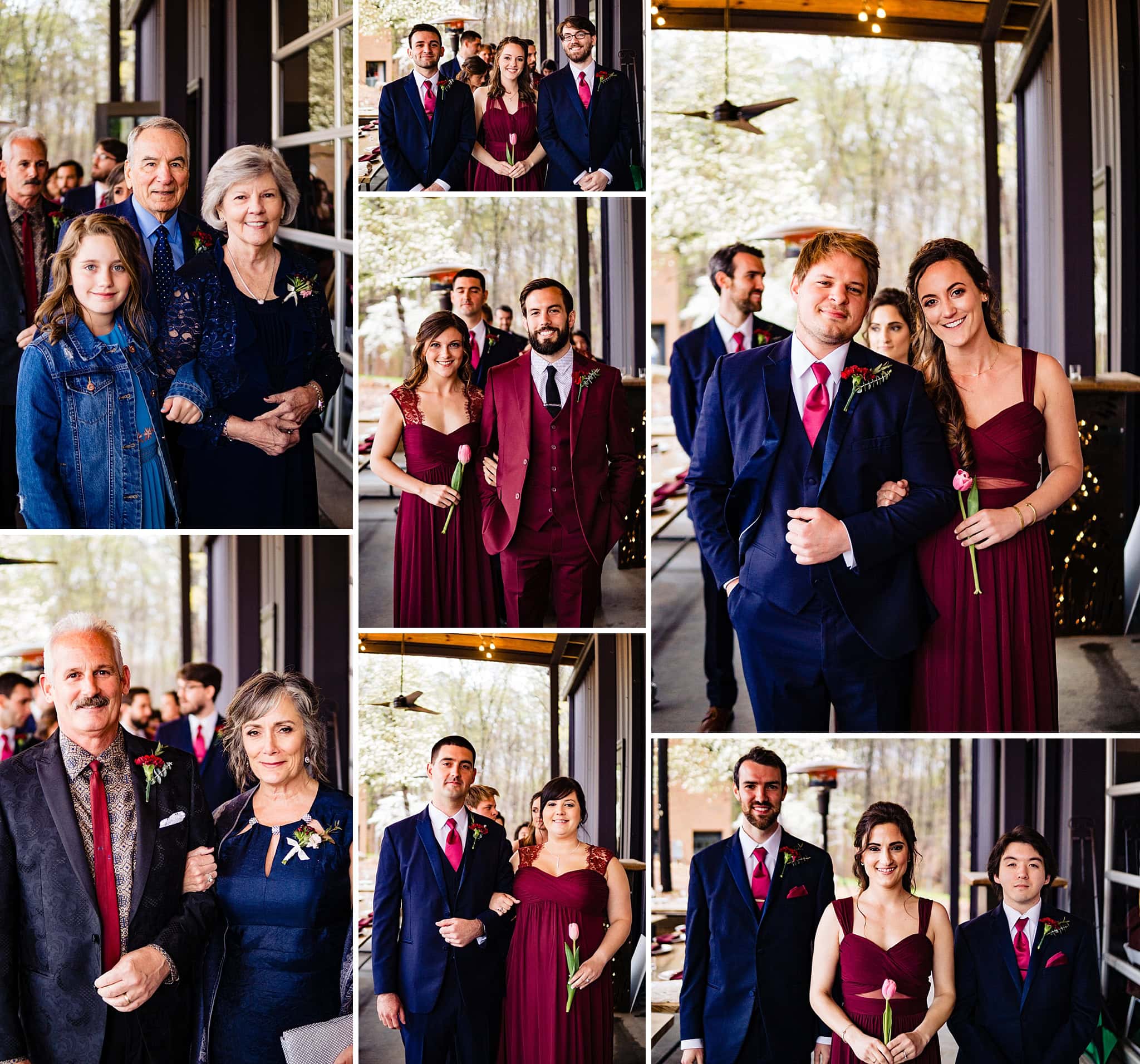 Navy and burgundy wedding inspiration