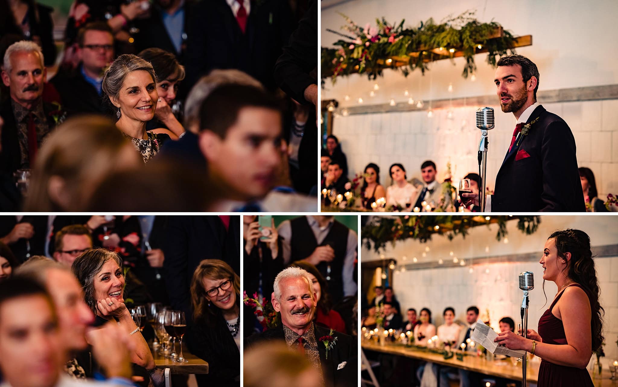 Parents reactions during toasts