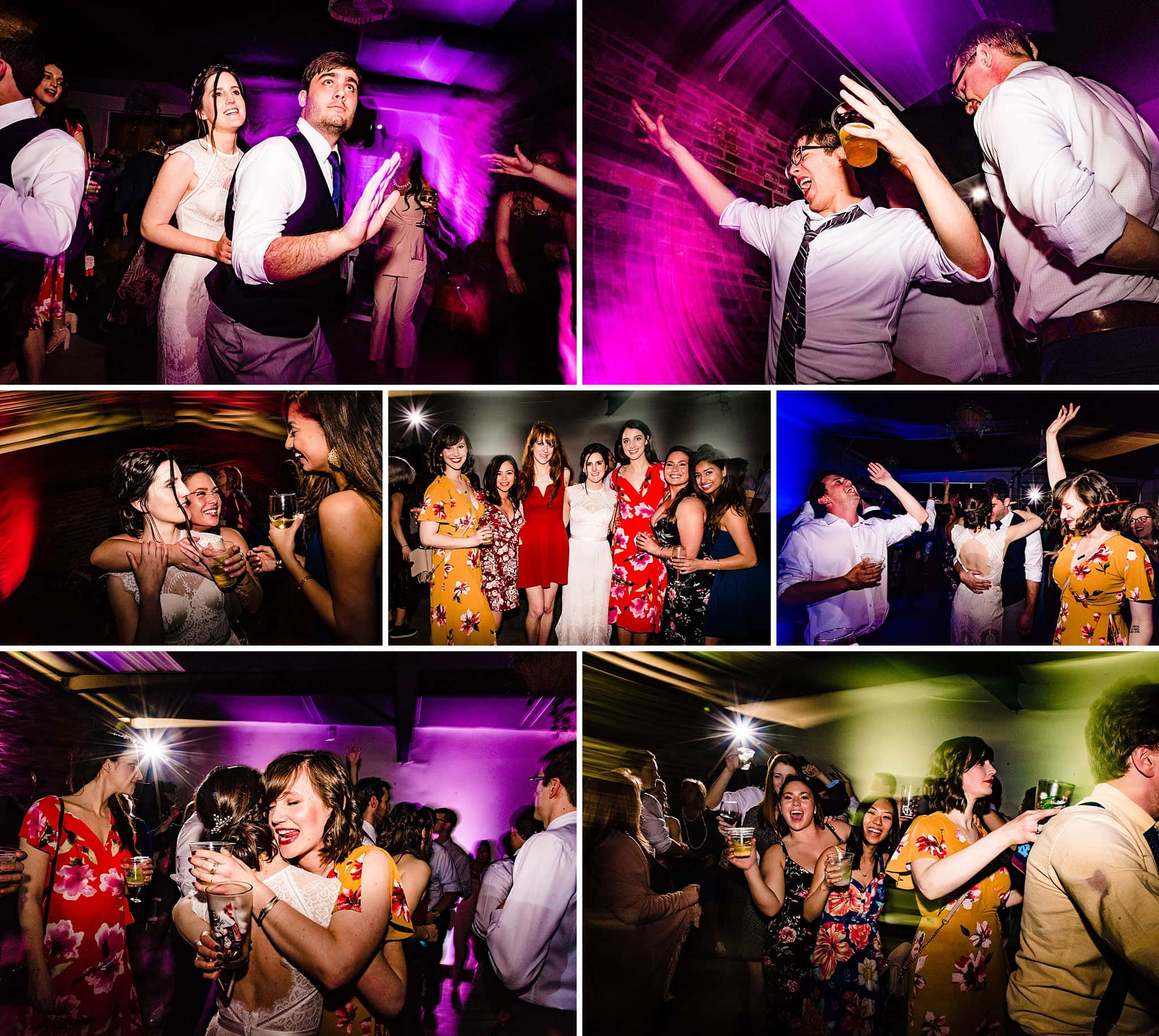 Colorful wedding photos
