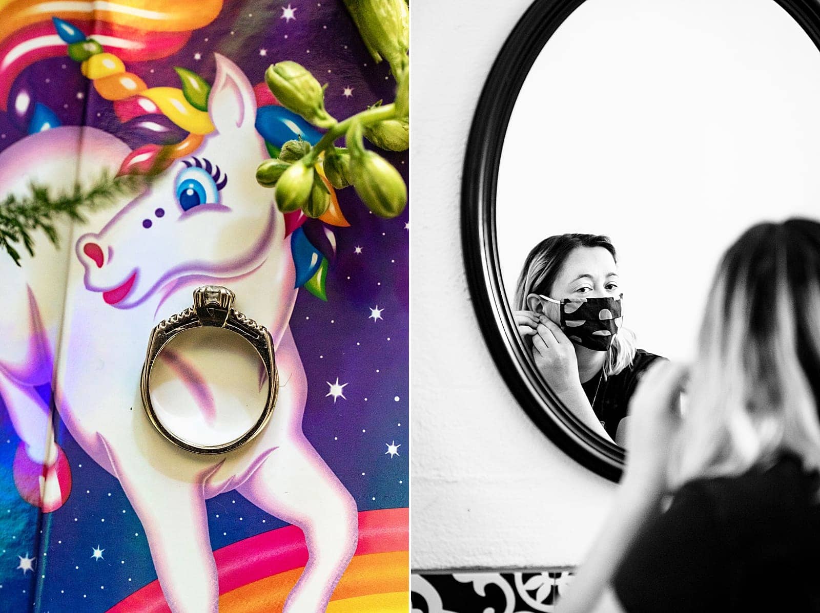 Lisa Frank details at a Murphey School wedding