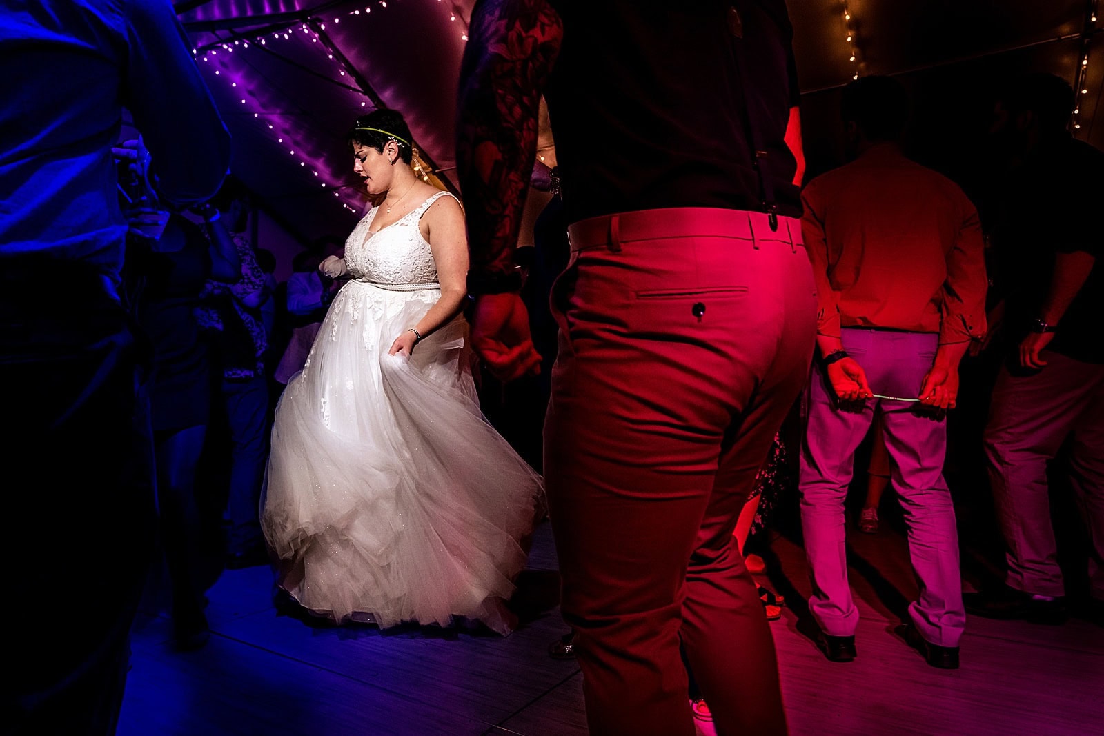 Fun wedding reception at Mystic Distillery in Durham, NC | photos by Kivus & Camera