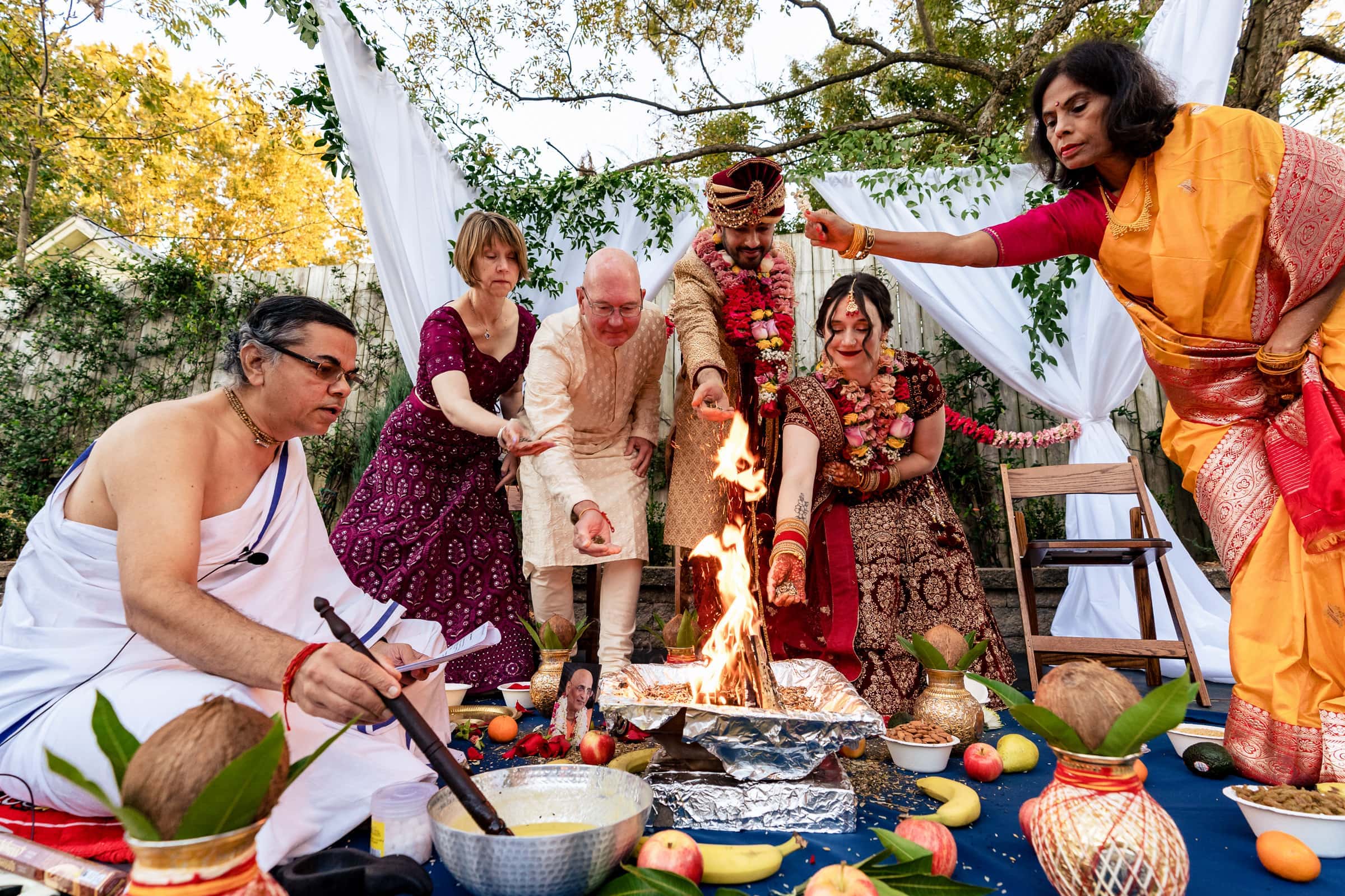 Hindu wedding ceremony in Durham, North Carolina | photos by Kivus & Camera