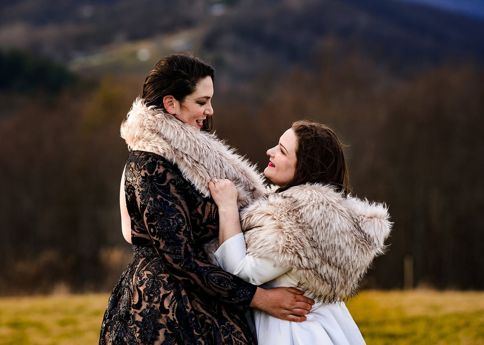 Same-sex winter wedding inspiration