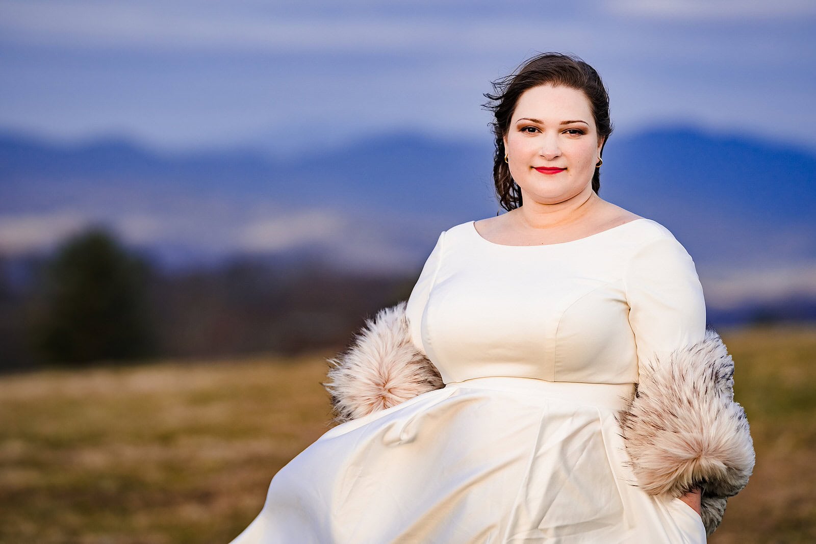 Winter wedding bridal style