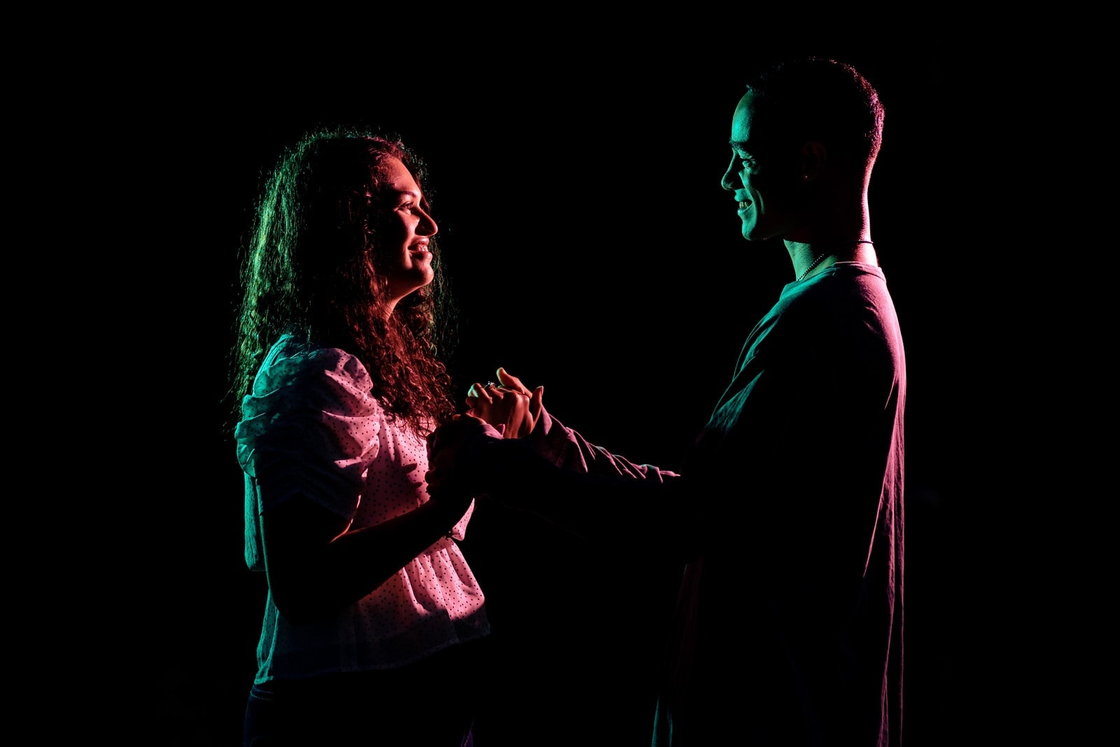 Dramatic after dark engagement photos are Kivus & Camera's specialty!