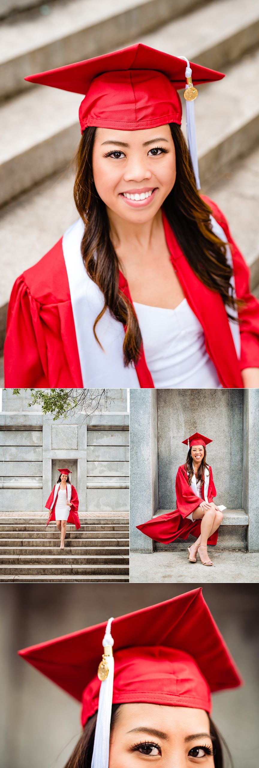 North Carolina State Grad Session, Graduation Portraits, NC State Grad photos, NC State grad at Bell Tower | kivusandcamera.com
