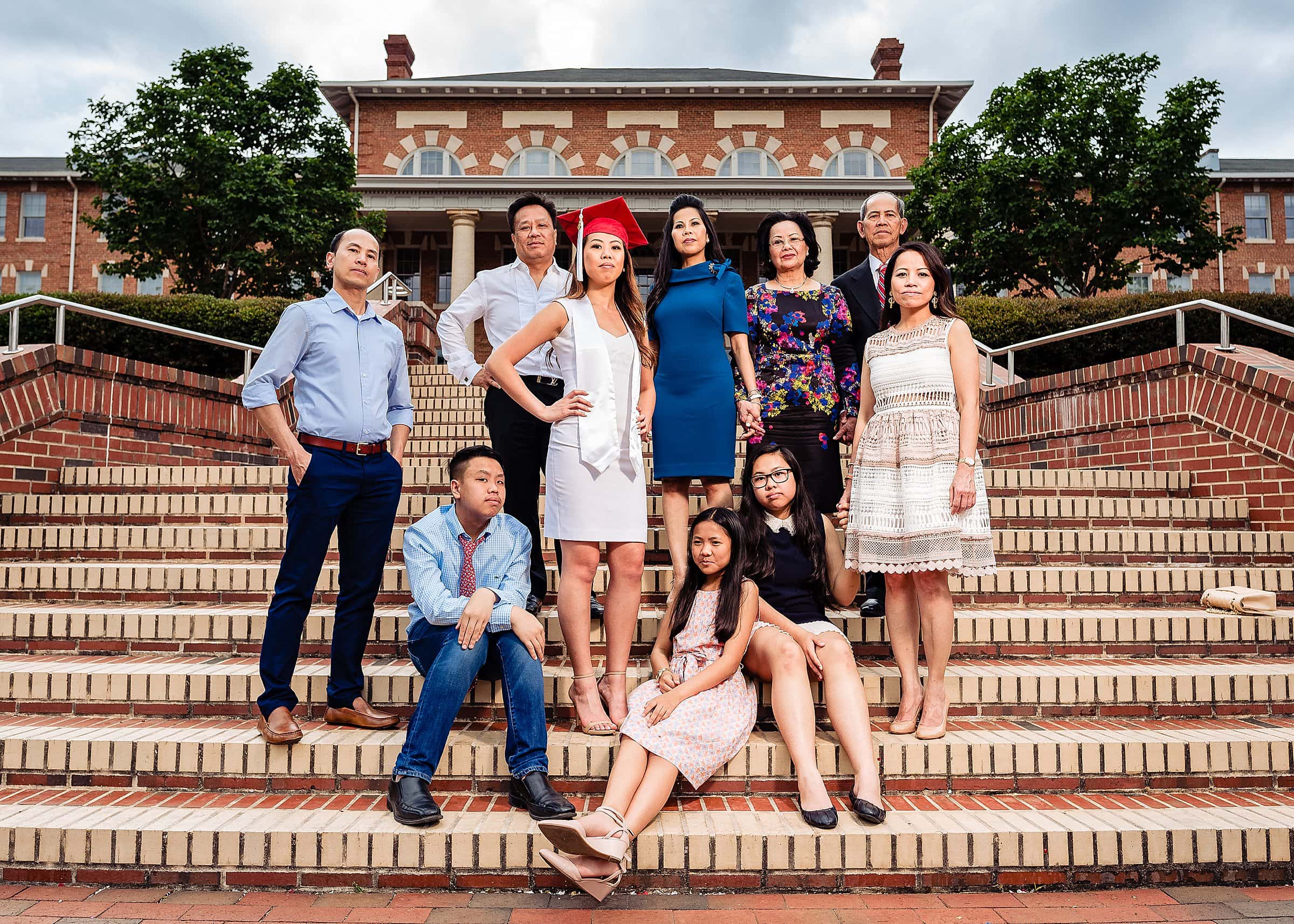 North Carolina State Grad Session, Graduation Portraits, NC State Grad photos, NC State grad at Carolina Court | kivusandcamera.com