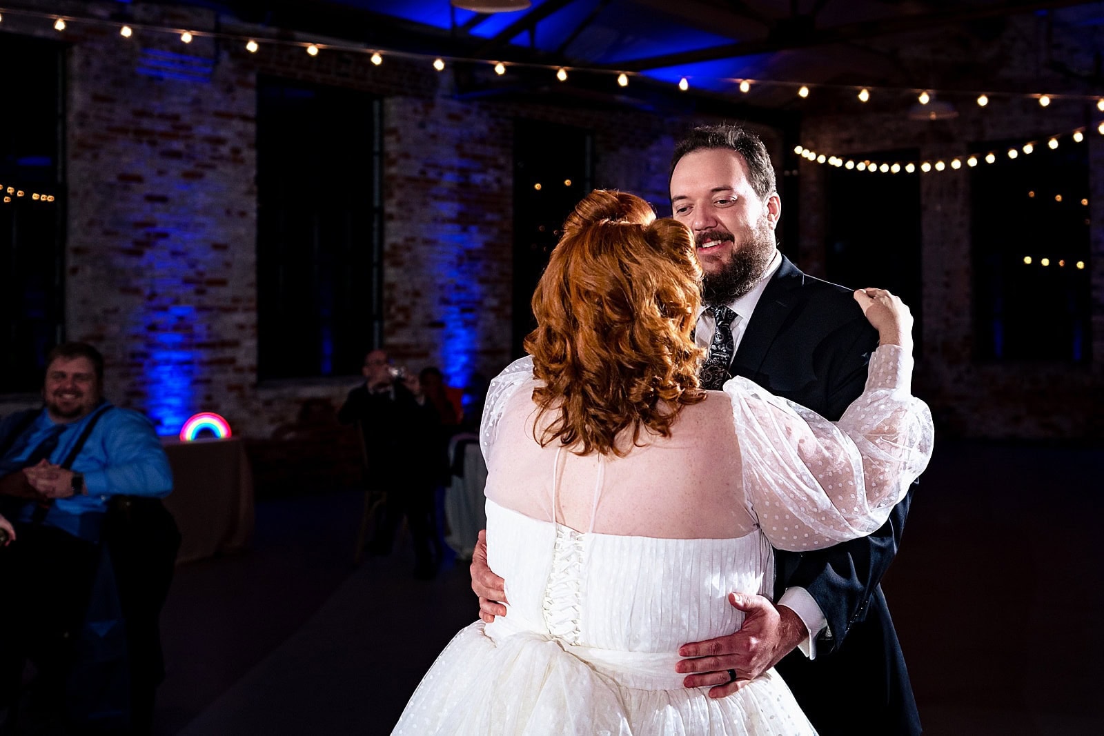 first dance at creative and nerdy Graham Mill wedding