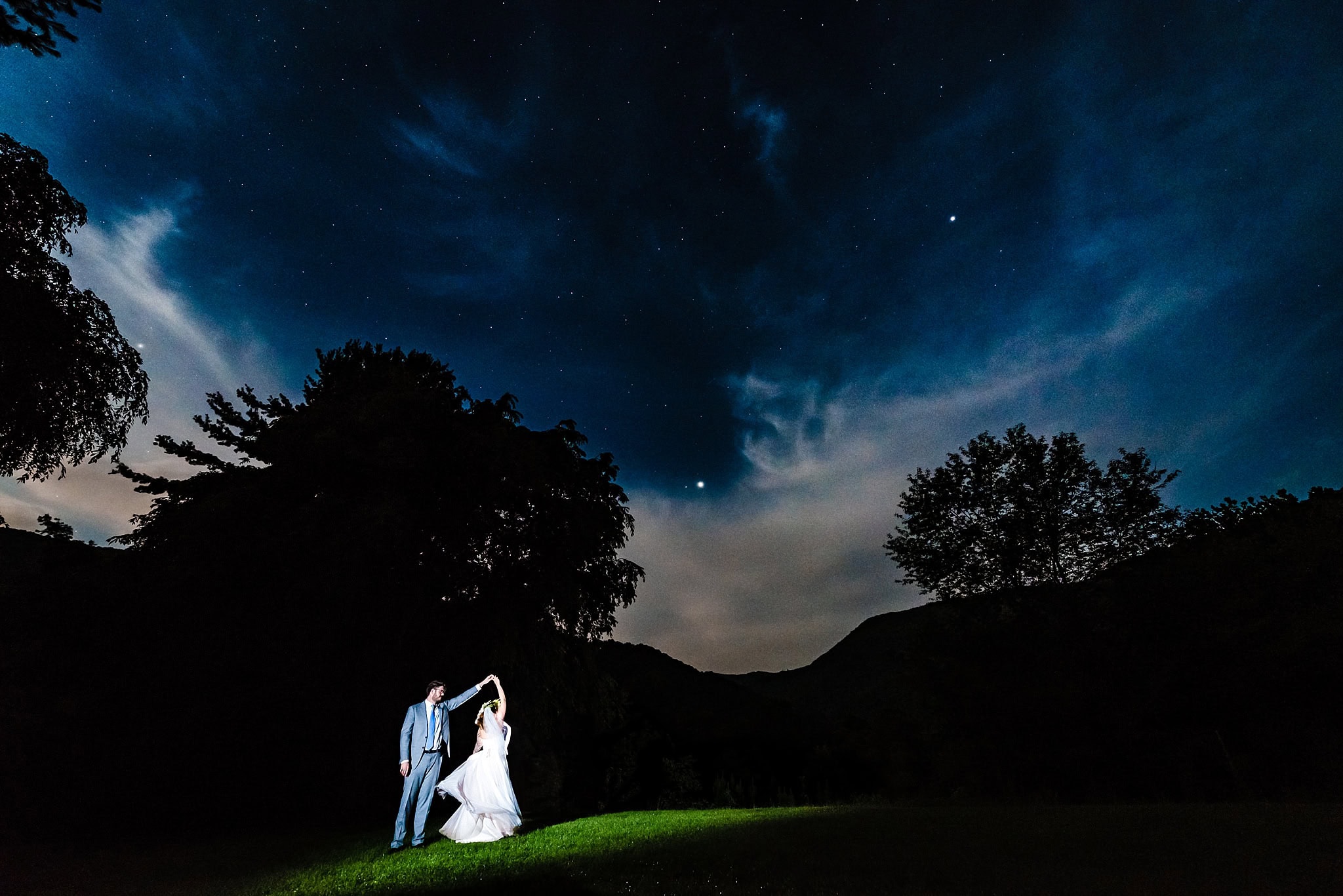 Wedding Photos under the stars, North Carolina Wedding Photography, North Carolina Mountain Wedding