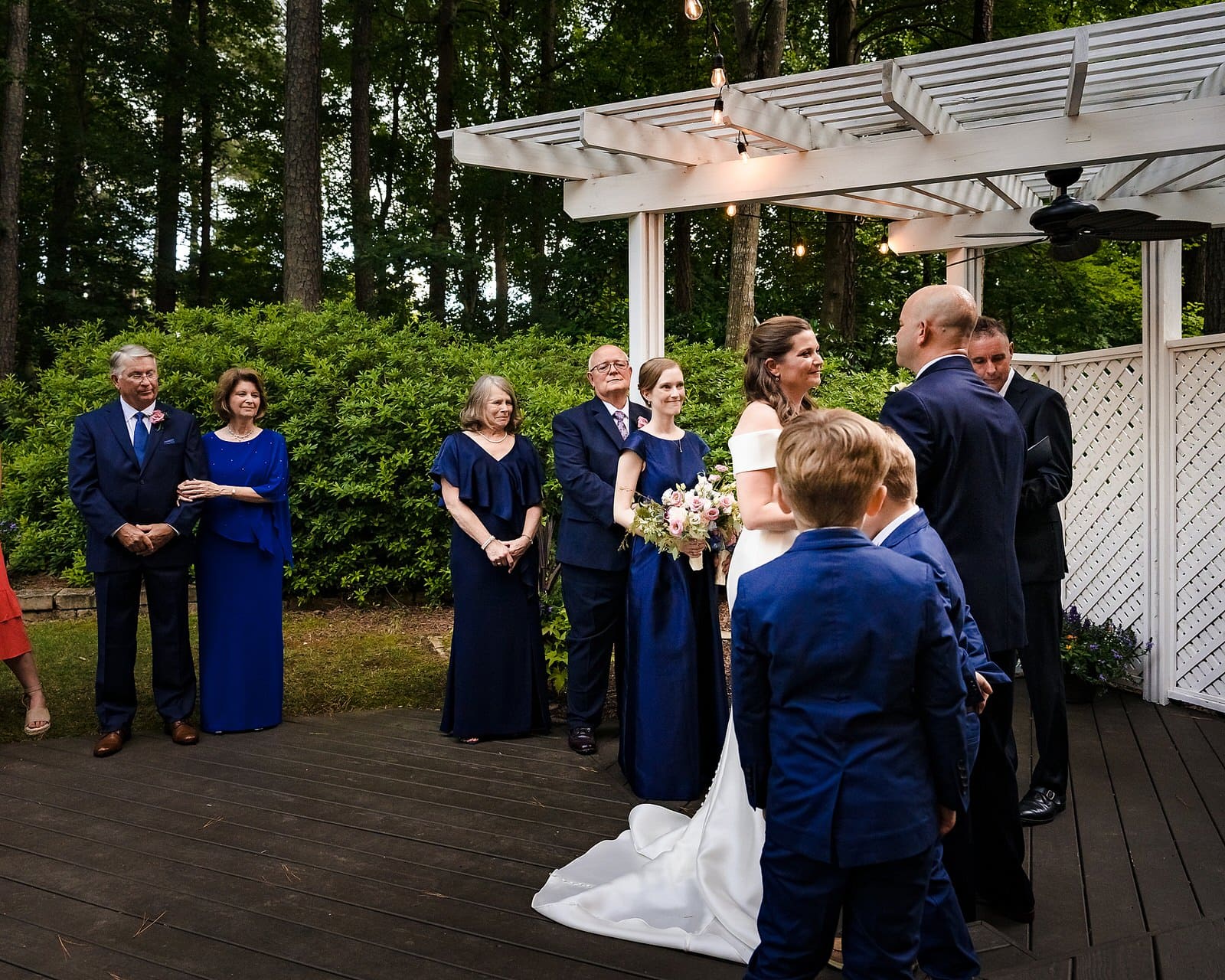 Raleigh backyard wedding ceremony