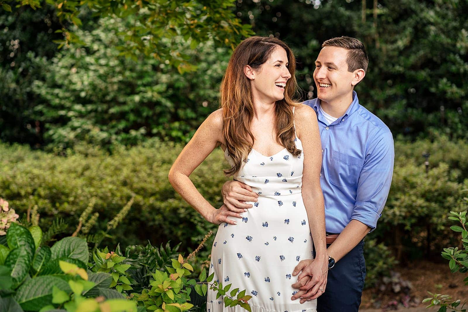 Raleigh engagement photographer with colorful images