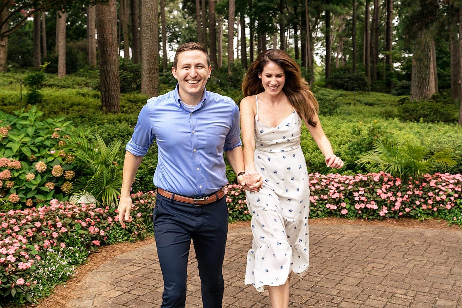 Raleigh engagement photographer with colorful images