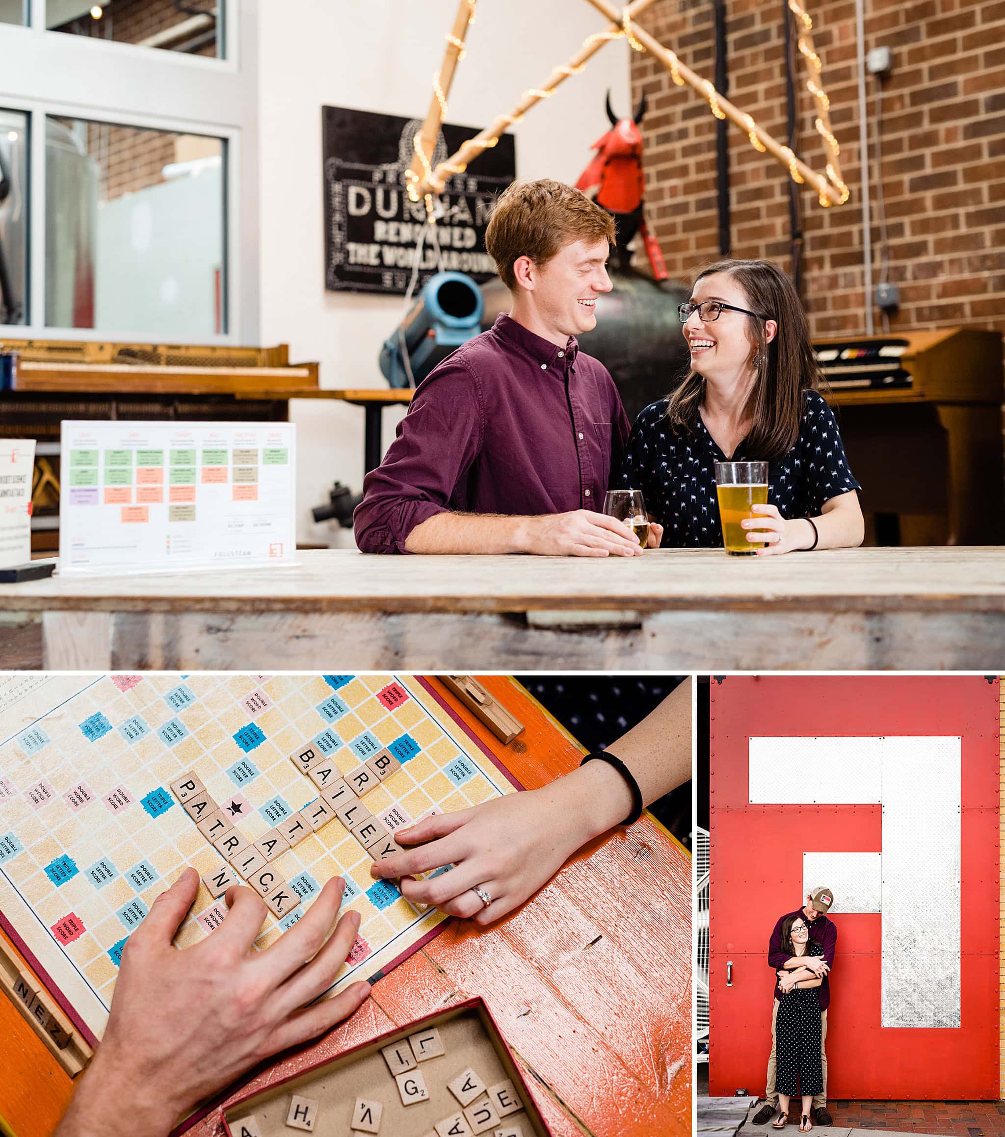 Downtown Durham Engagement Photographers