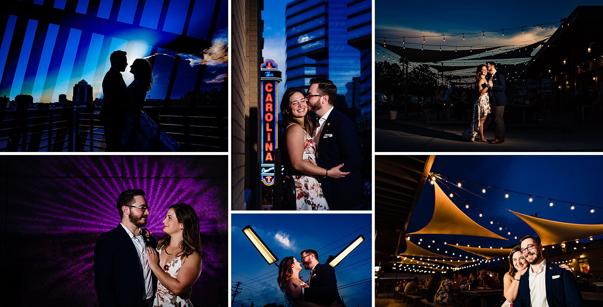 Downtown Durham Engagement Portraits