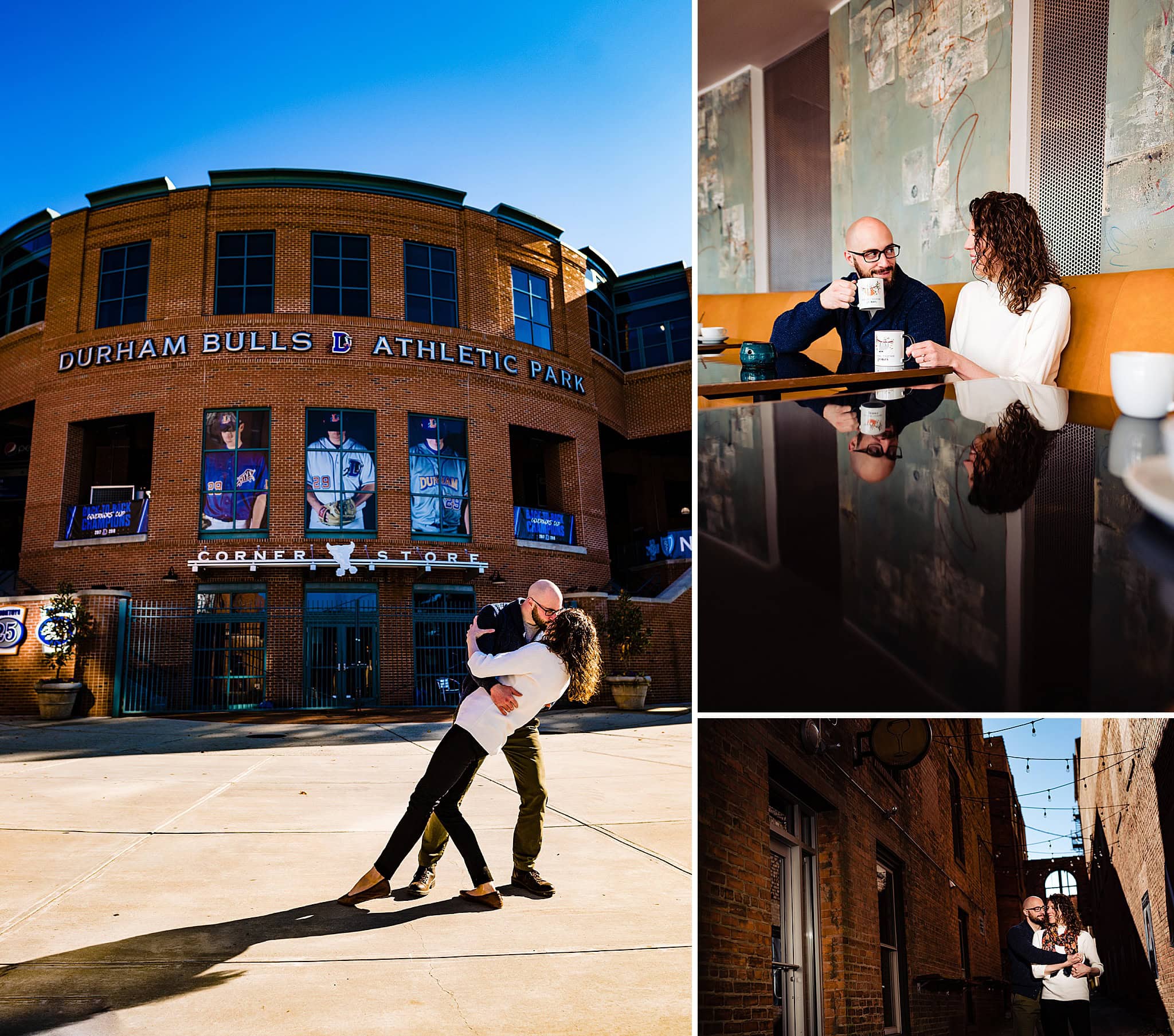 Downtown Durham Engagement Photos