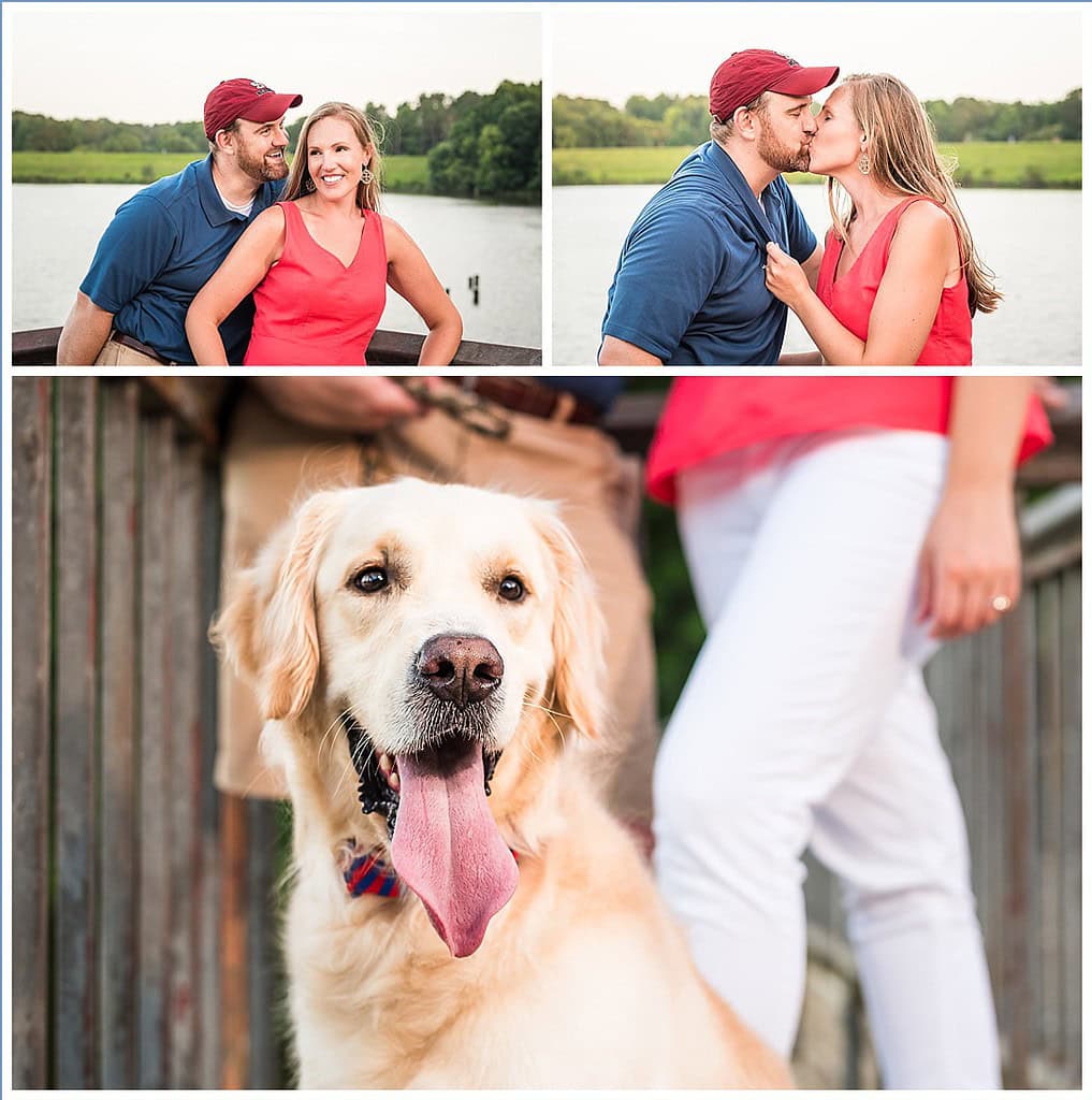 Dog at Engagement Session