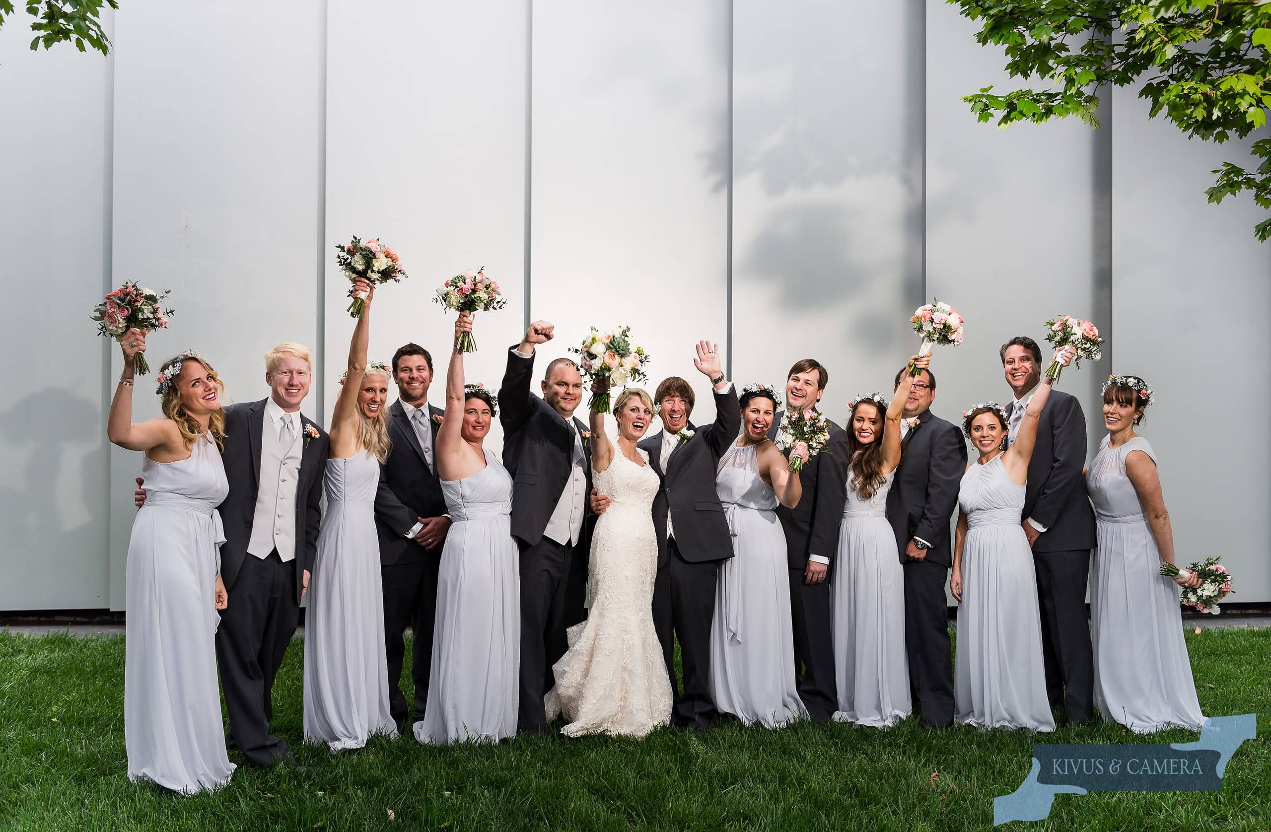 Bridal Party at NC Art Museum