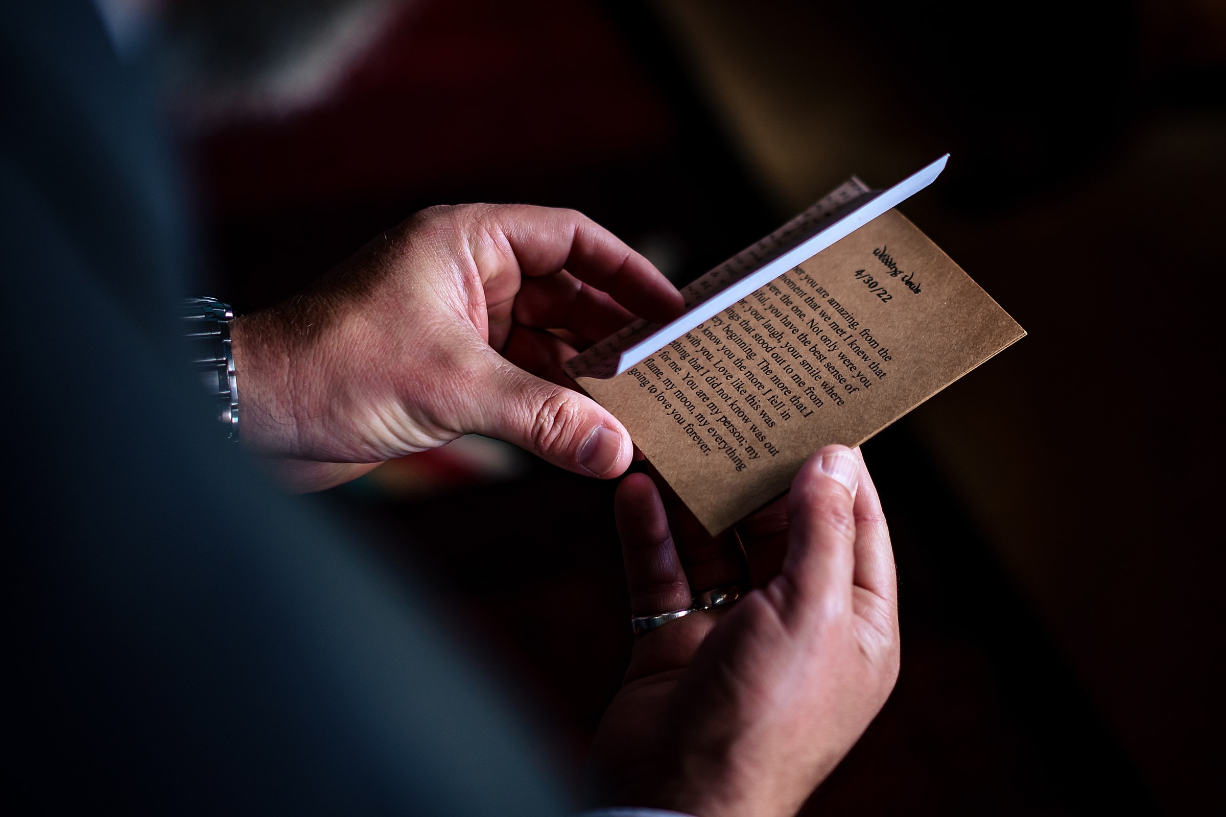 Groom gets ready at a rustic vineyard wedding in North Carolina
