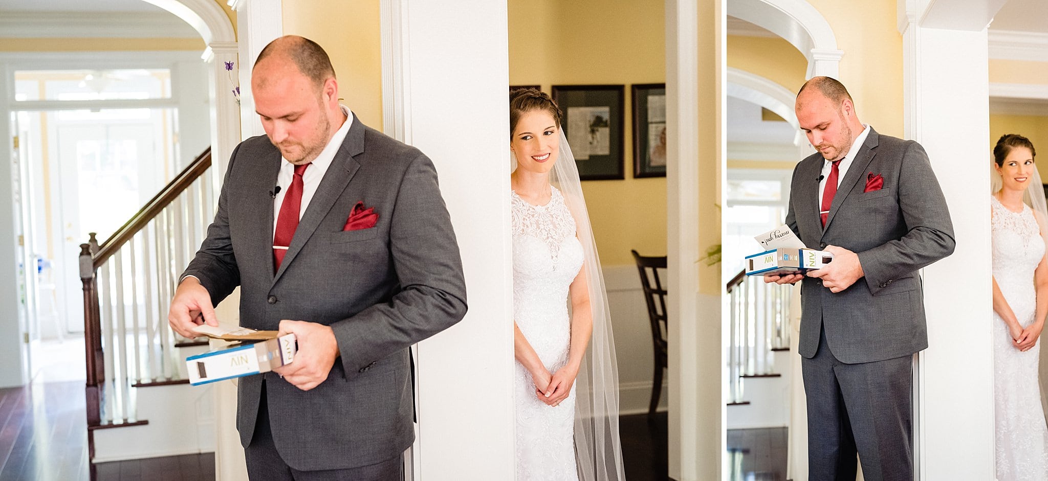 First Touch and prayer, Shady Wagon Farm Wedding