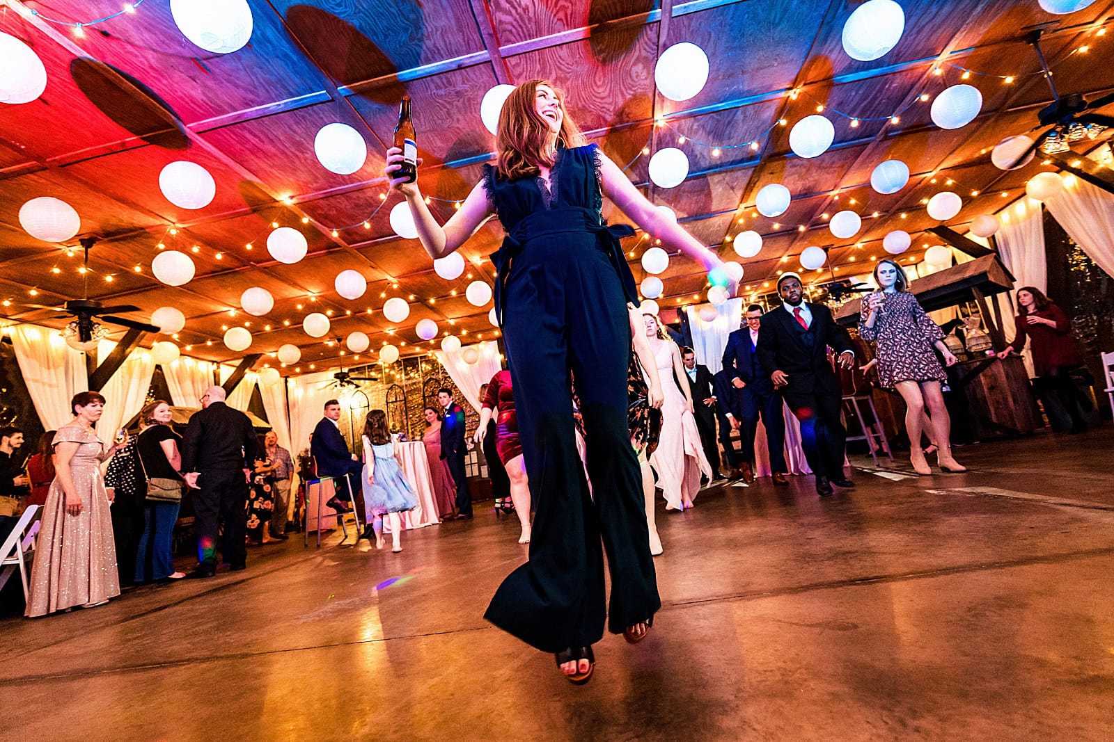one hop this time! I'm always a fan of the cha cha slide at wedding receptions