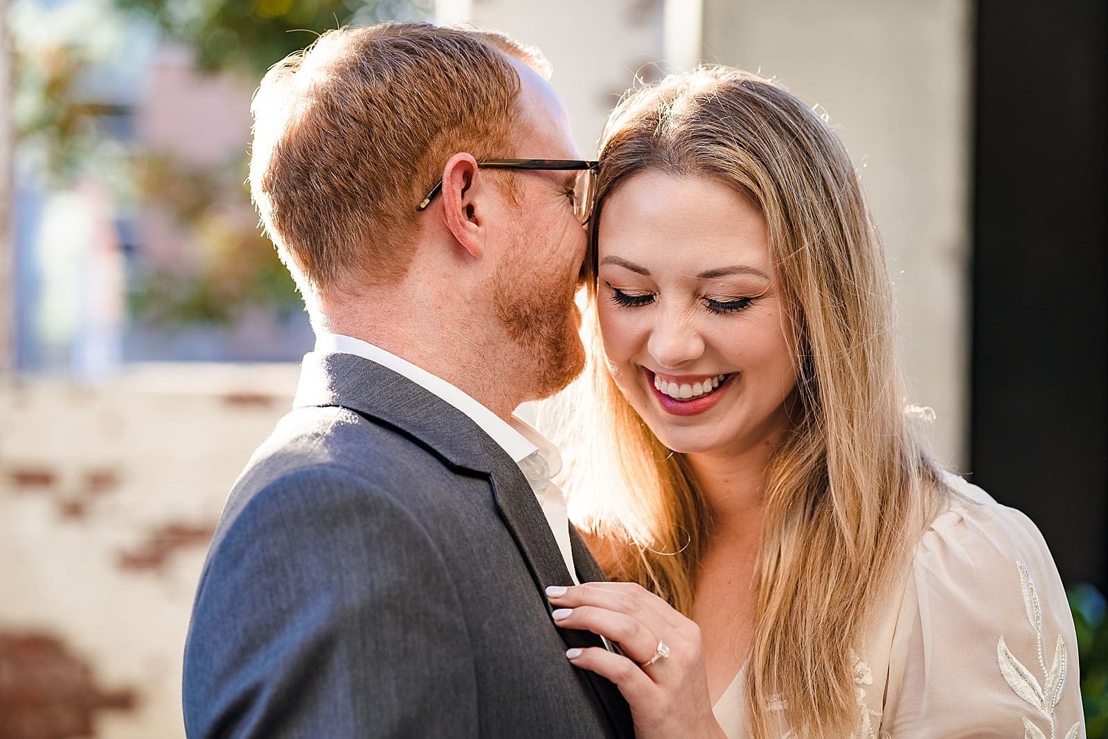 Downtown Raleigh warehouse district at golden hour
