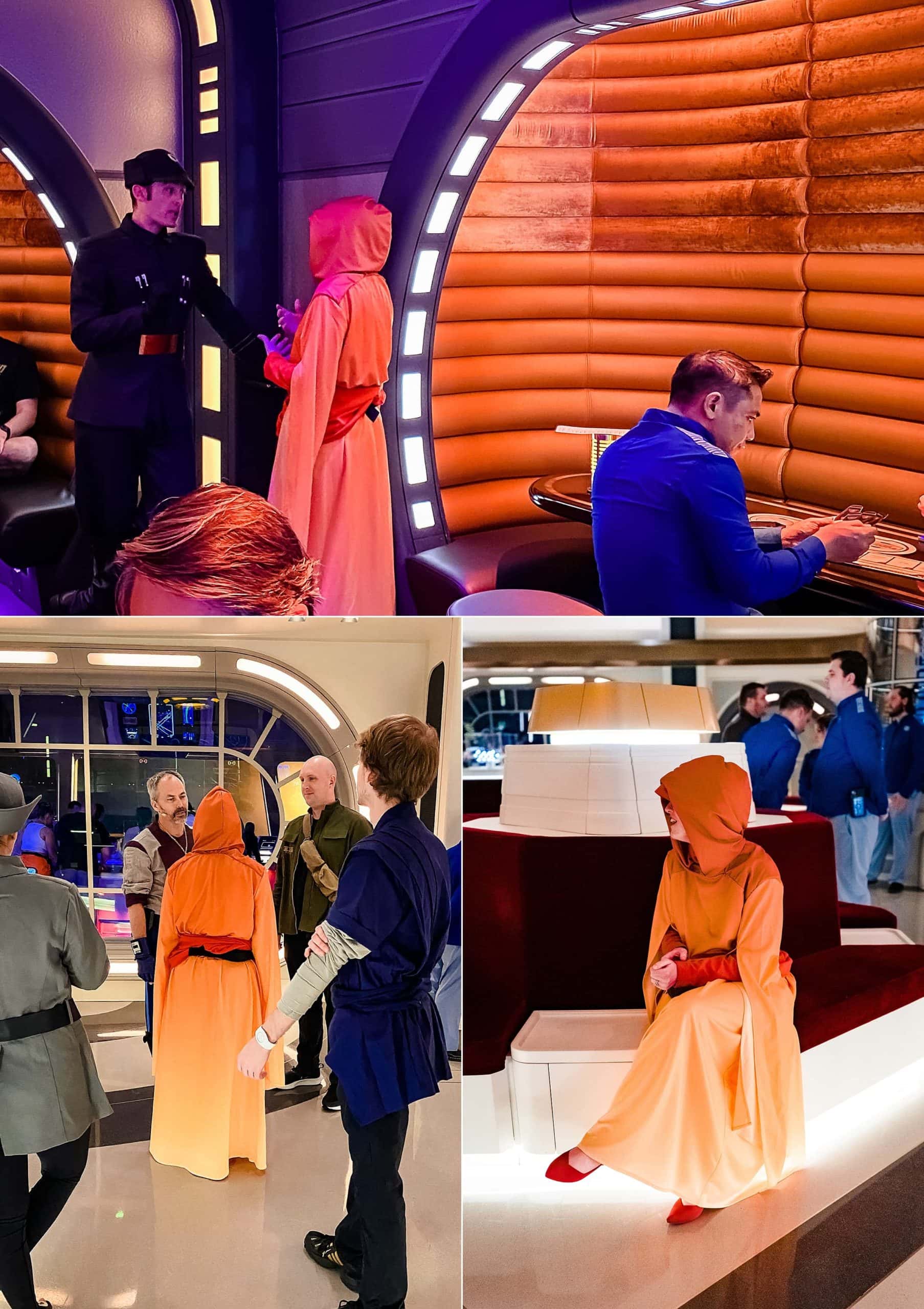 Having fun and meeting new friends on the Star Wars Galactic Starcruiser Halcyon