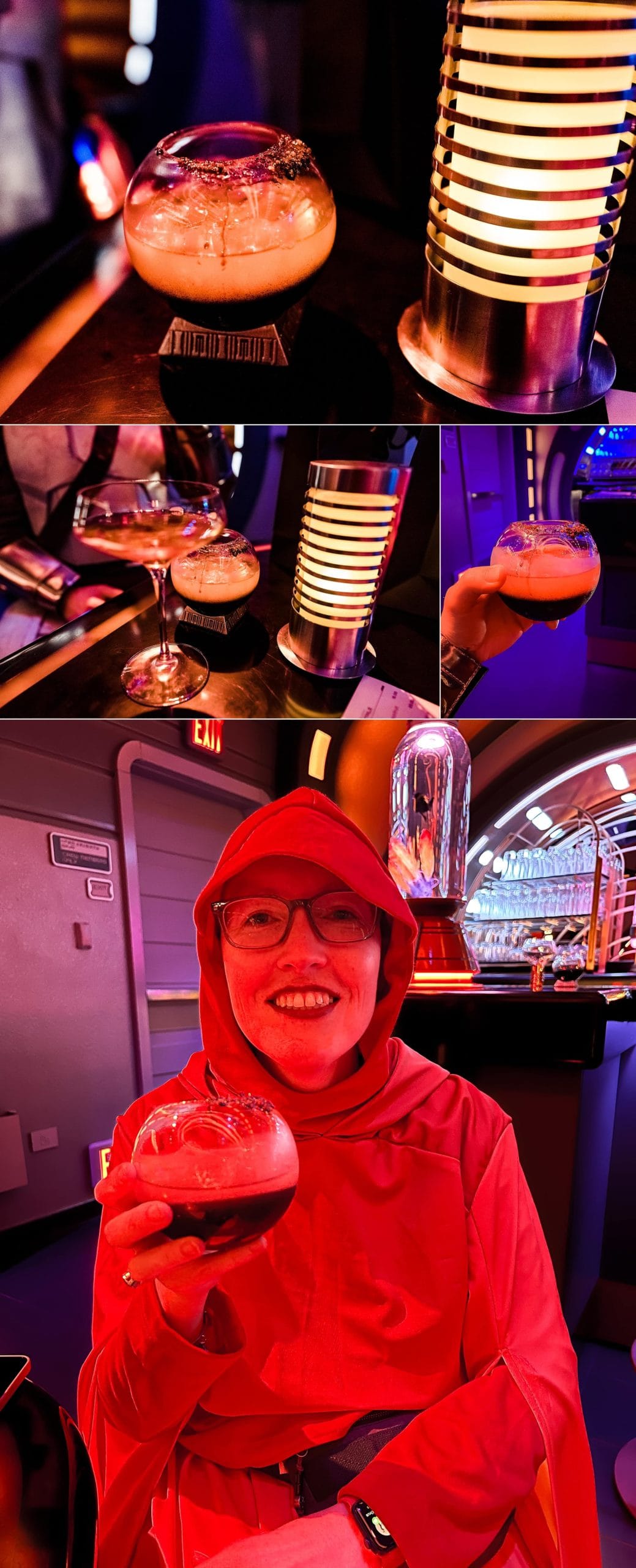 drinks at the Halcyon's lounge at the Star Wars Hotel