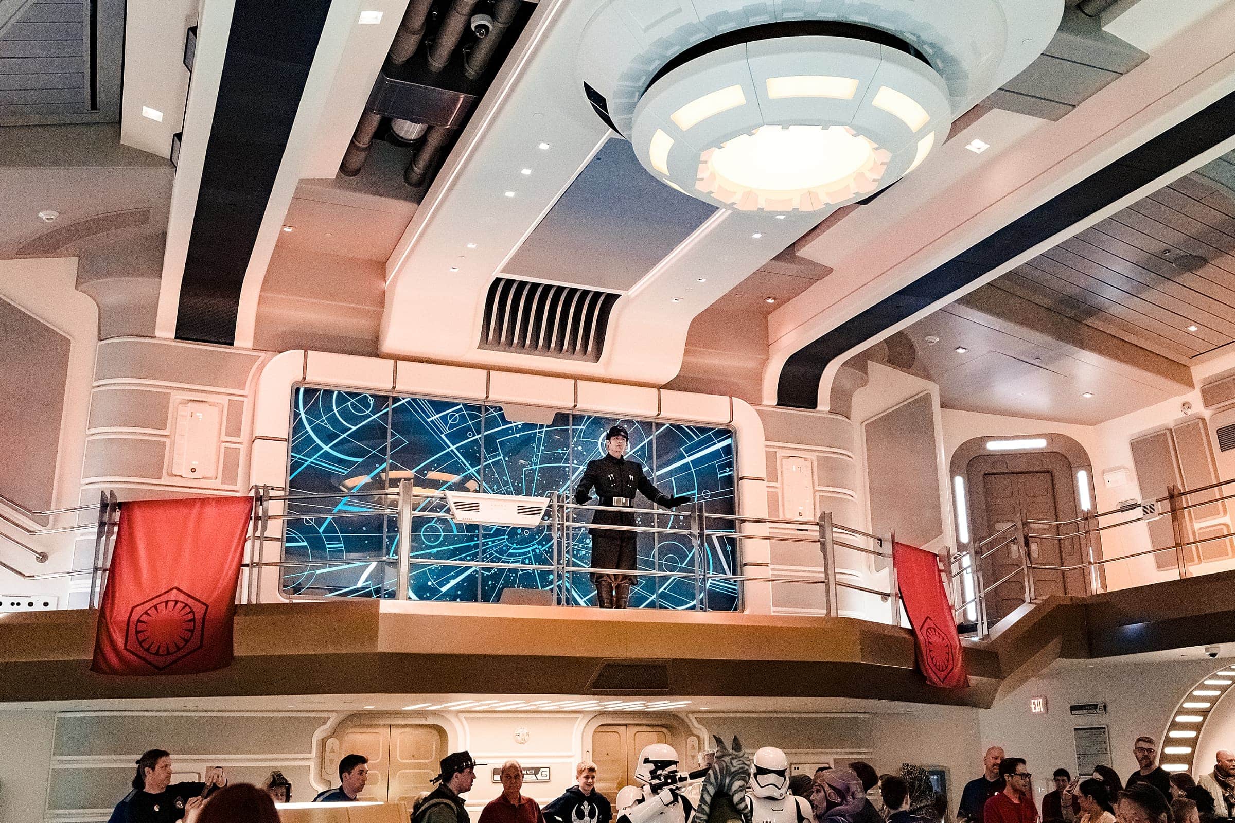 Lt. Croy of the First Order taking over the ship