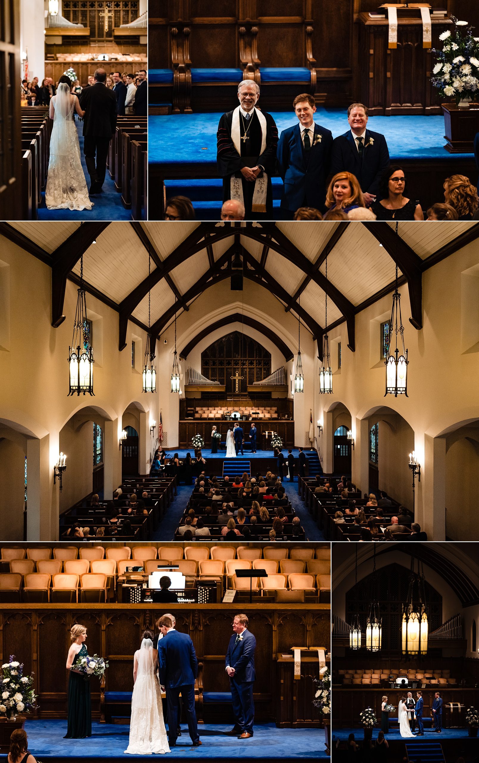 Wedding Ceremony at First Presbyterian Church in High Point, North Carolina | kivusandcamera.com