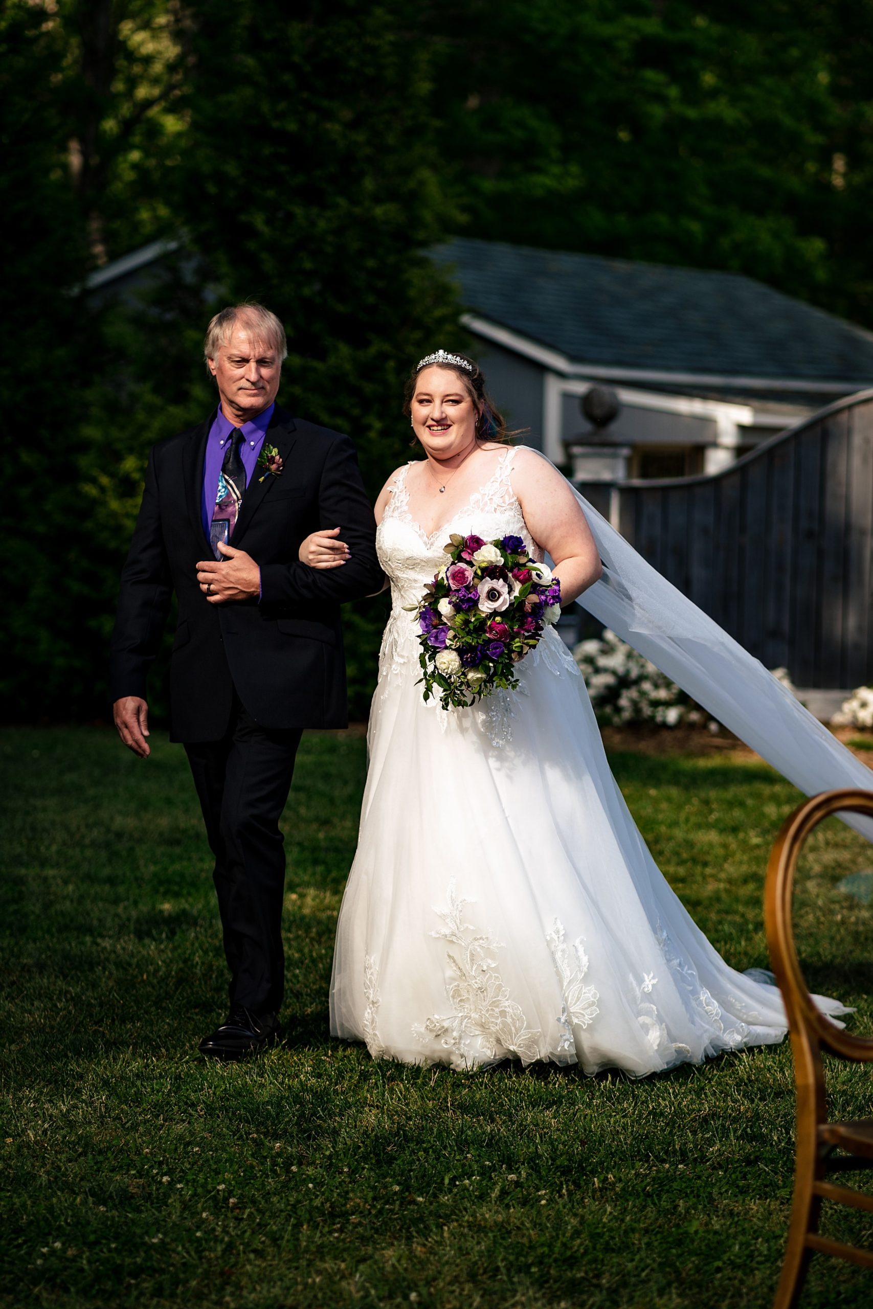 Mountain top wedding ceremony in Asheville, NC at The Ridge | Kivus & Camera