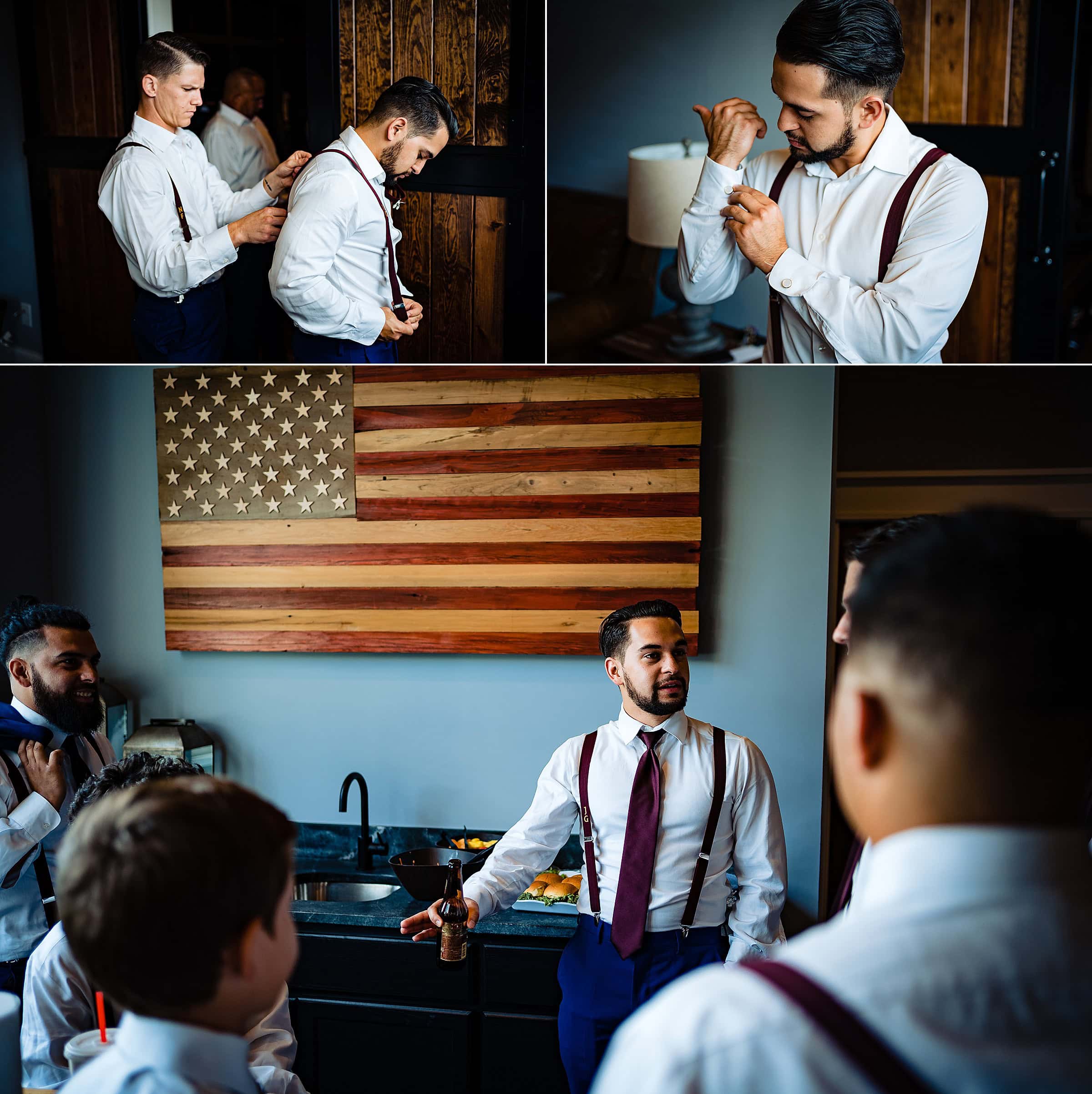 Groom getting ready, The Carolina Barn, McCormick Farms, NC Wedding, Carolina Barn Wedding, All-inclusive venue, Raleigh Wedding Photographers, NC Wedding Photographers, kivusandcamera.com