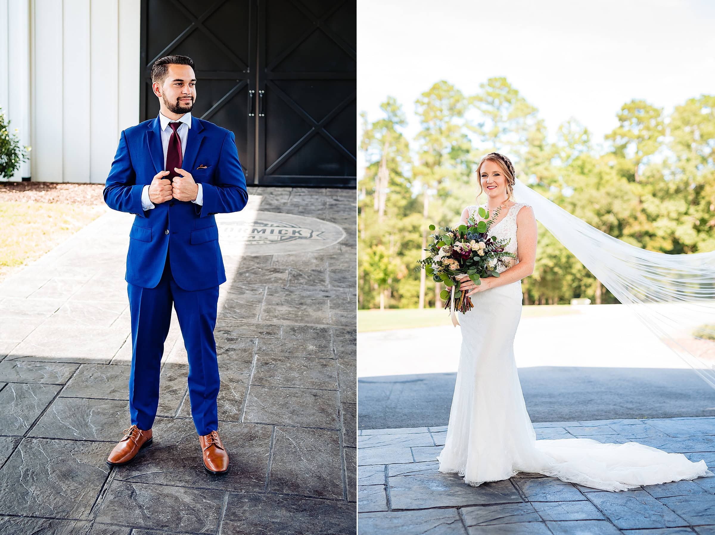 Bride and Groom portraits, The Carolina Barn, McCormick Farms, NC Wedding, Carolina Barn Wedding, All-inclusive venue, Raleigh Wedding Photographers, NC Wedding Photographers, kivusandcamera.com