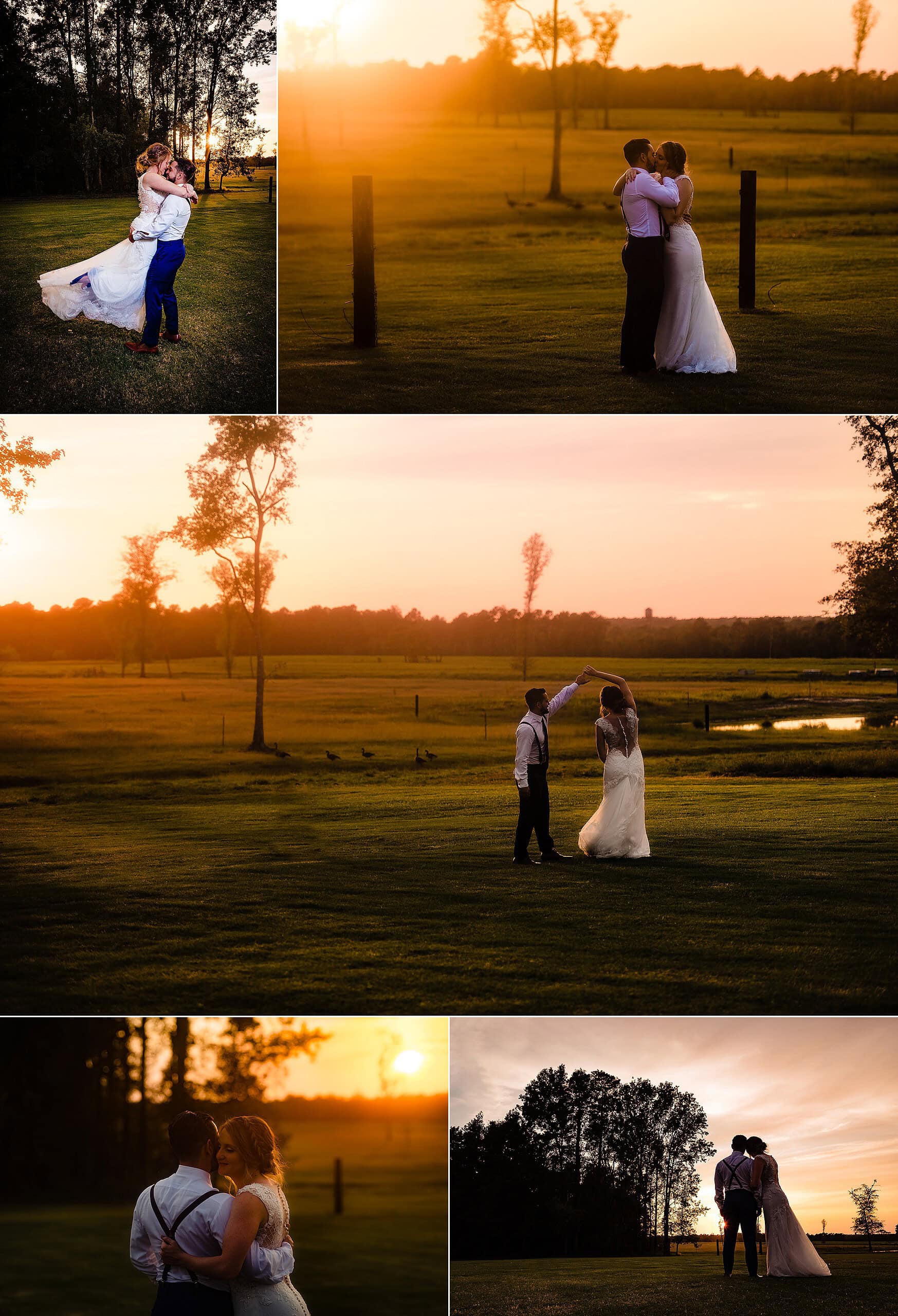 sunset wedding photos, The Carolina Barn, McCormick Farms, NC Wedding, Carolina Barn Wedding, All-inclusive venue, Raleigh Wedding Photographers, NC Wedding Photographers, kivusandcamera.com