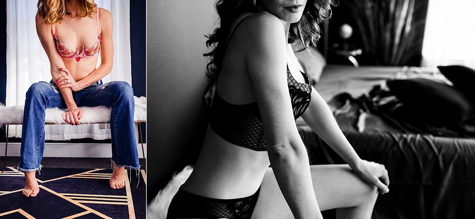 bench posing from Triangle Boudoir by Kivus & Camera