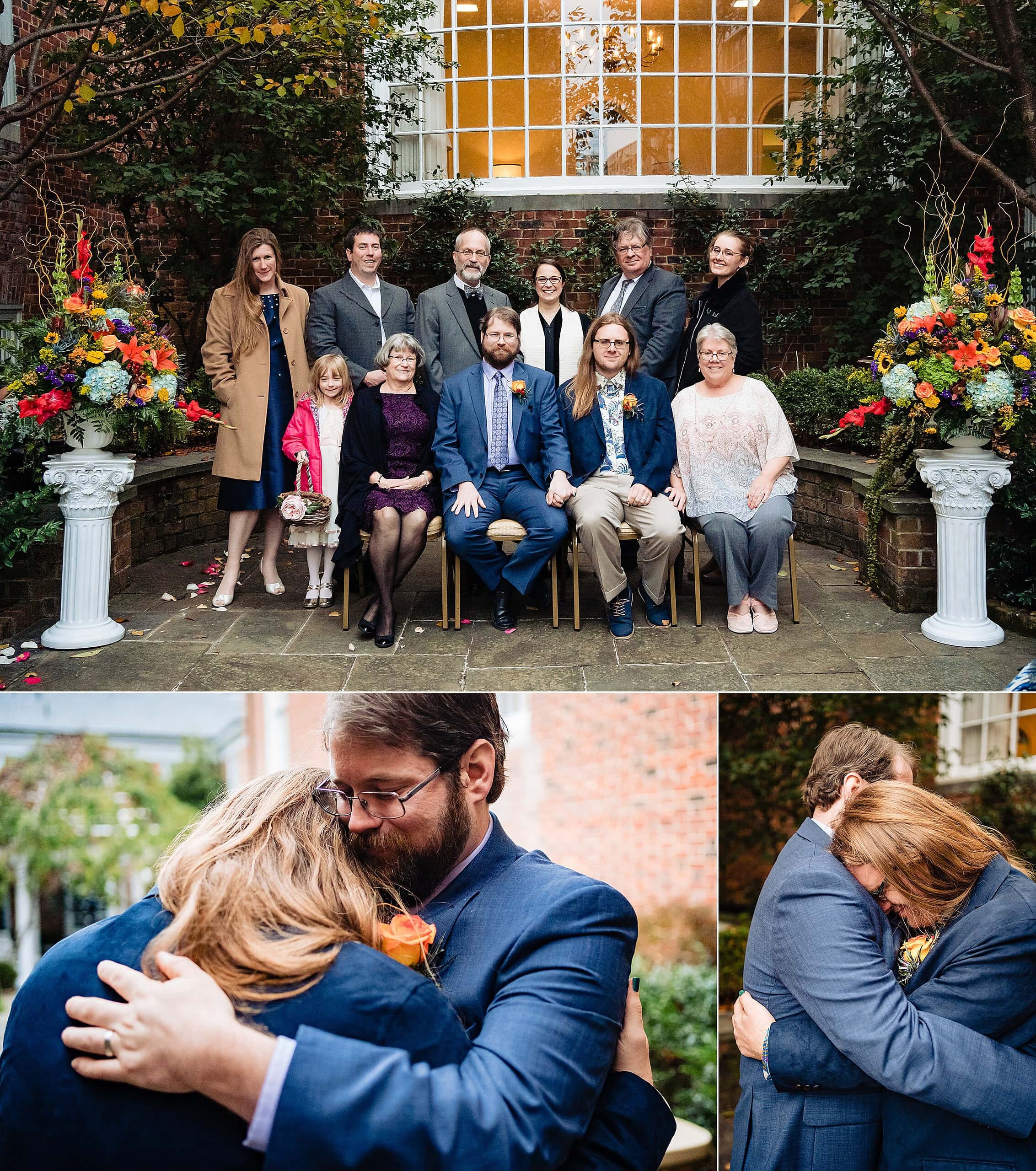 Intimate same-sex wedding ceremony in Chapel Hill from Raleigh wedding photographers