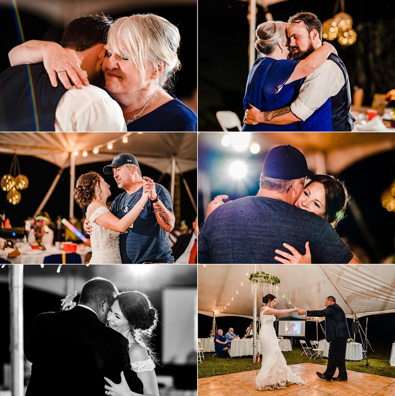 parent dances! Bride dances with her dad and her stepdad
