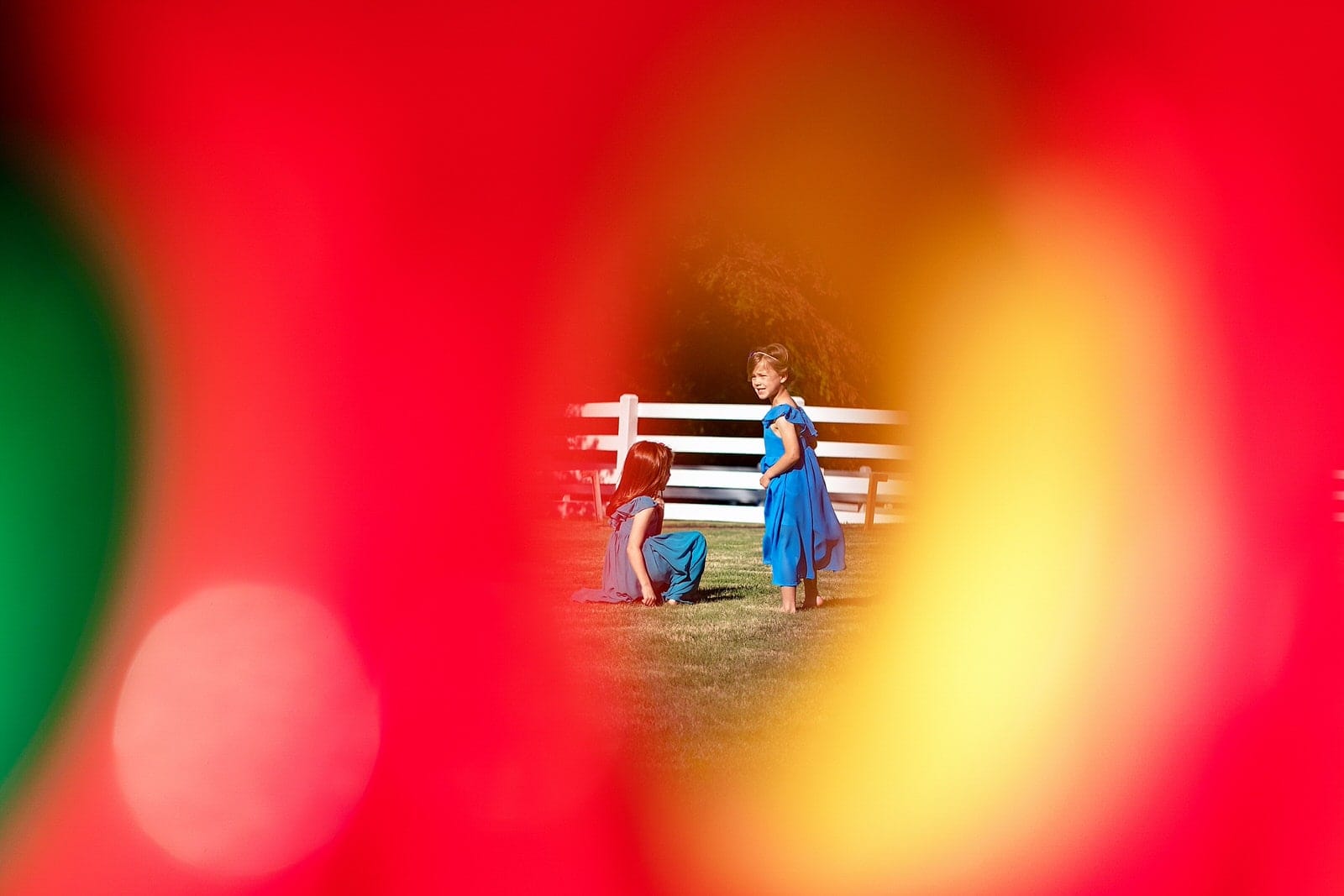 Outdoor reception and cocktail hour ideas - lawn games!