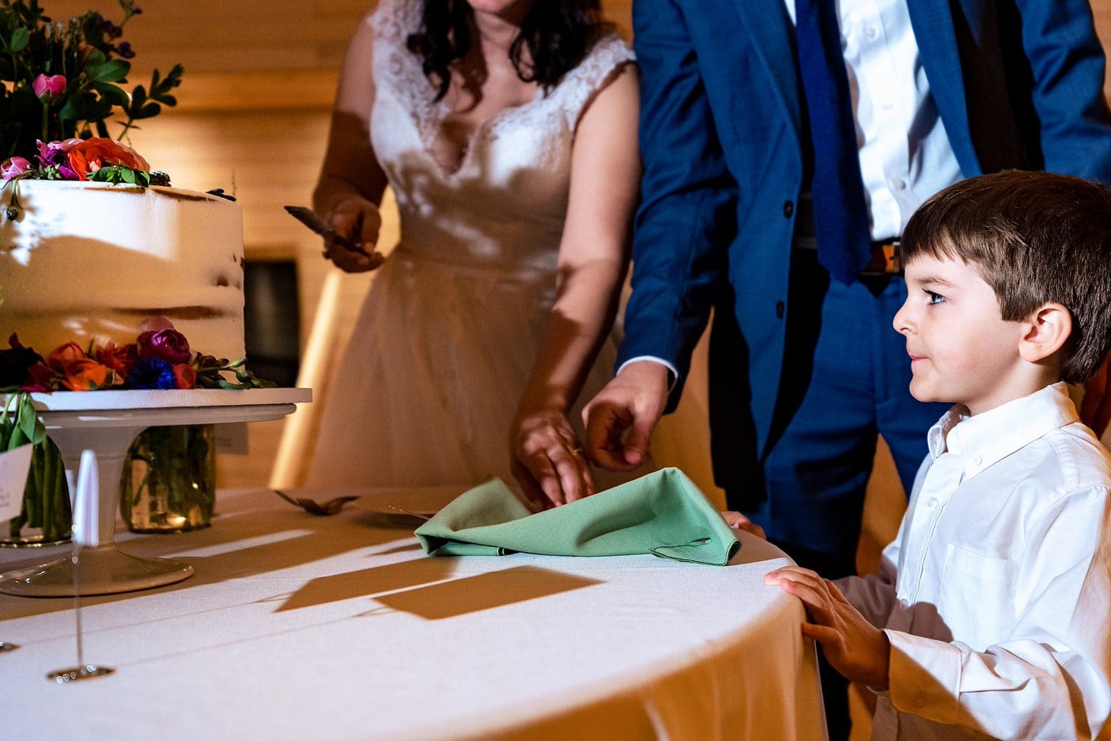 When the cake is what everyone is most excited for at the wedding!