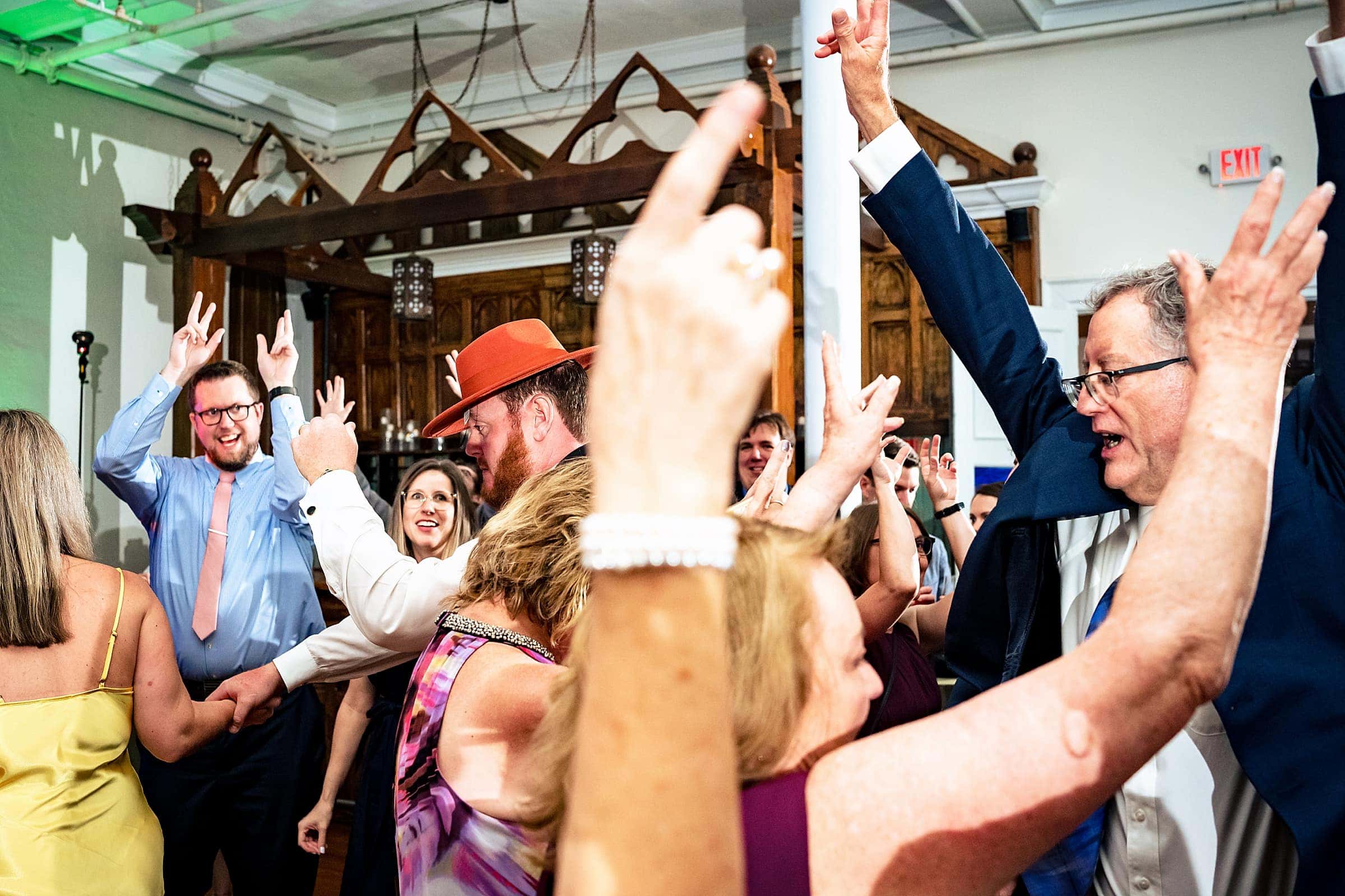 fun Wilmington wedding at the Brooklyn Arts Center annex