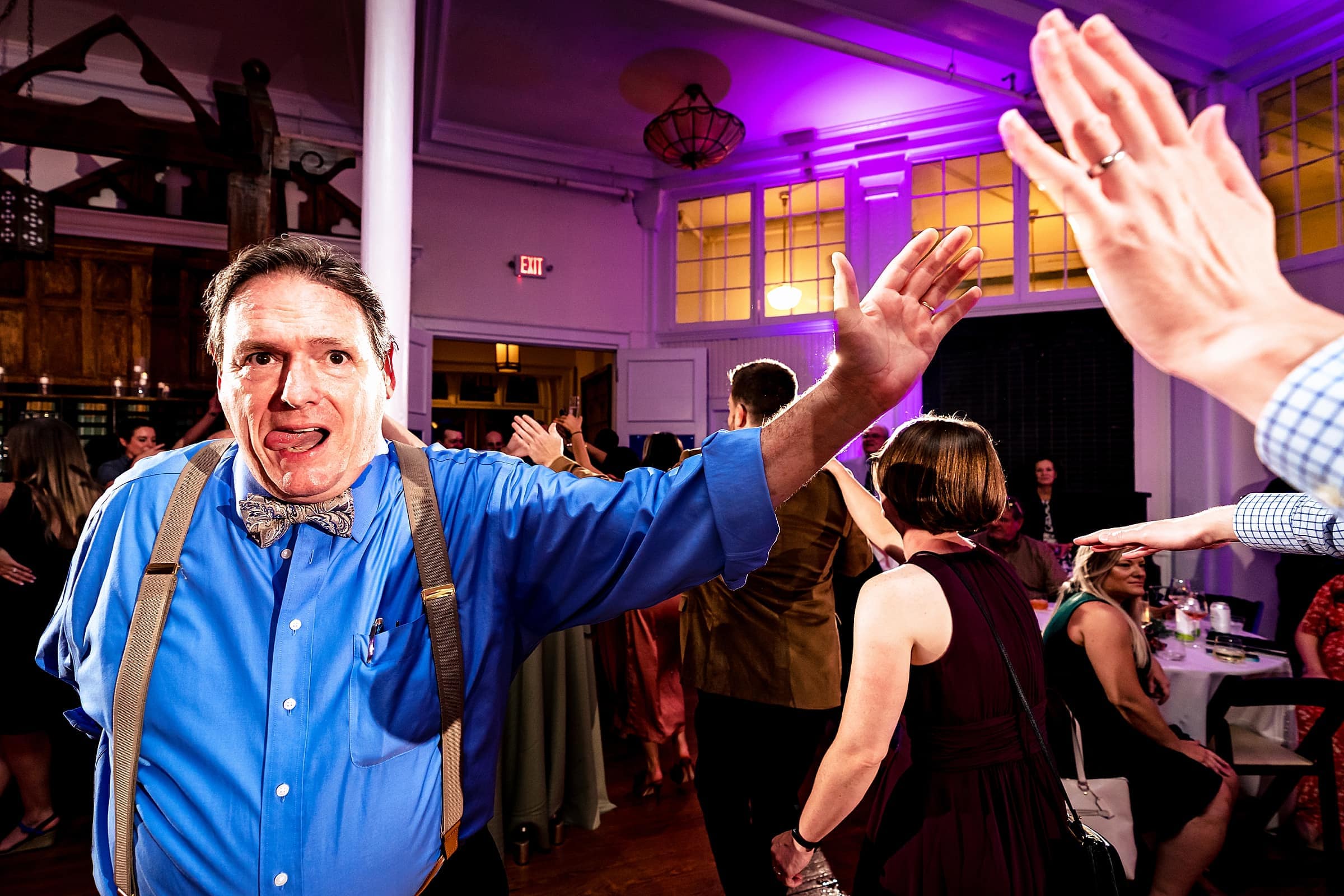 fun Wilmington wedding at the Brooklyn Arts Center annex