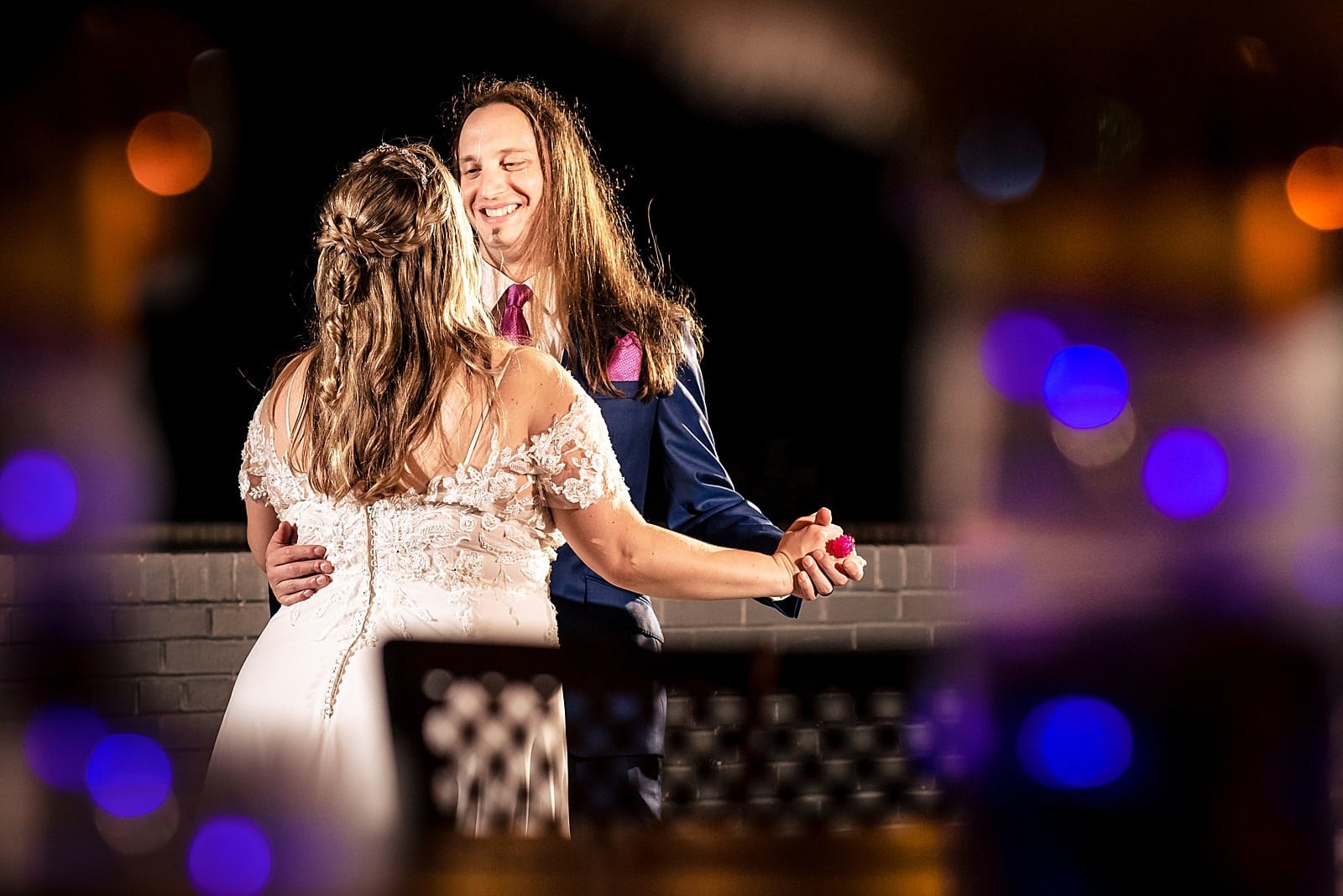 wedding reception overlooking downtown Raleigh at Wye Hill Kitchen