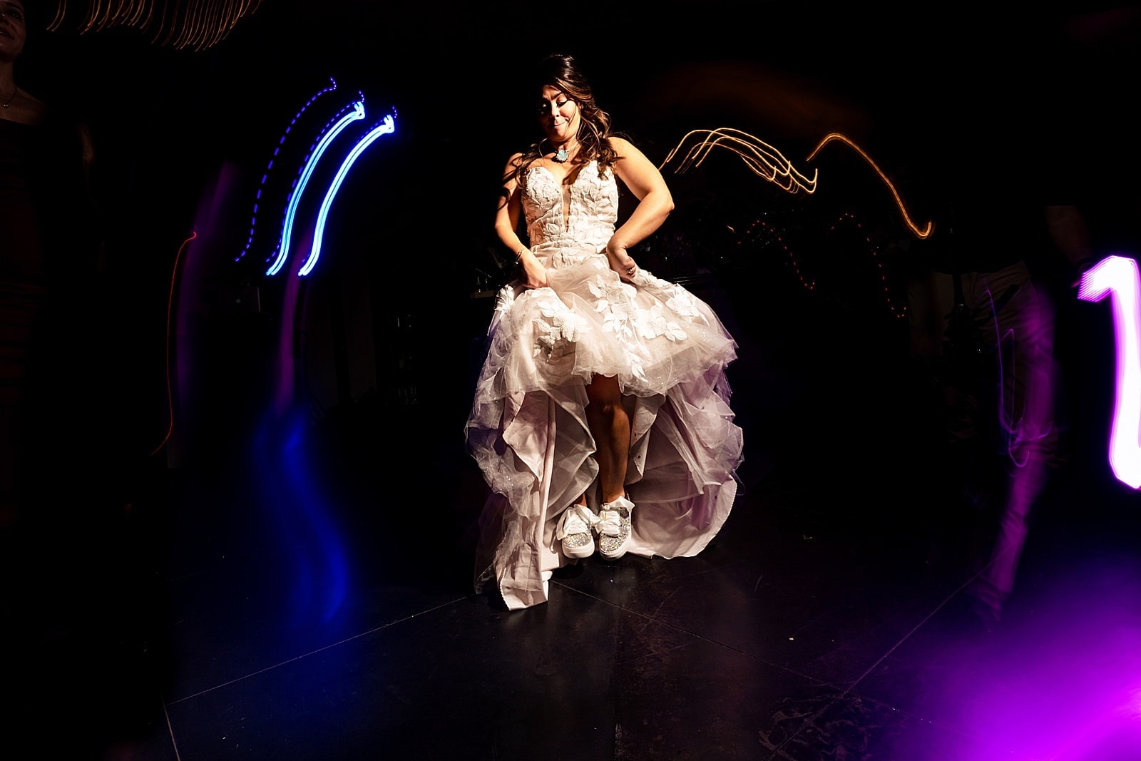 make sure you bring some flats for dancing all night at your wedding!