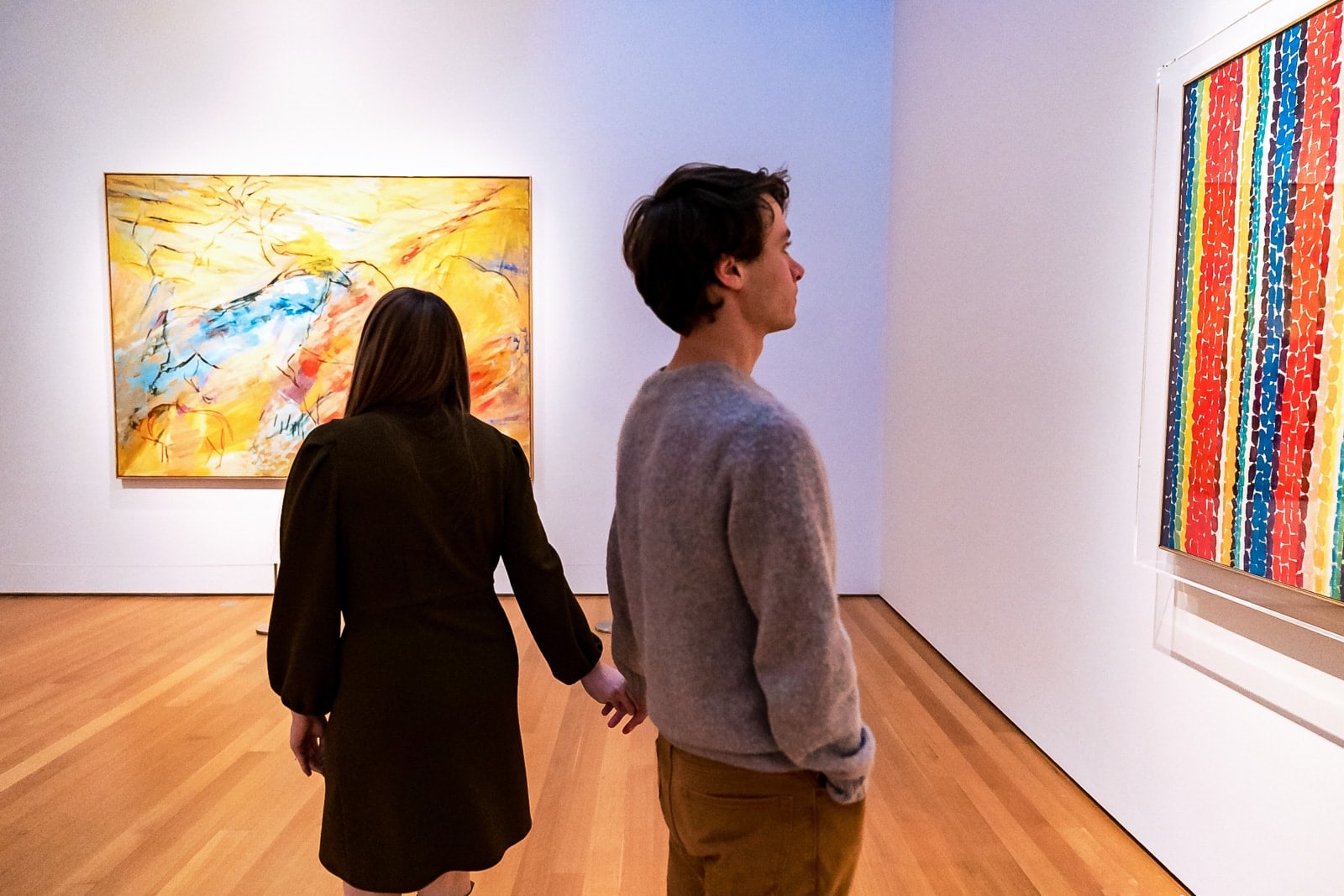 your engagement photos should be something that suits you as a couple - do them at a museum if that's your thing! | photos by Kivus & Camera