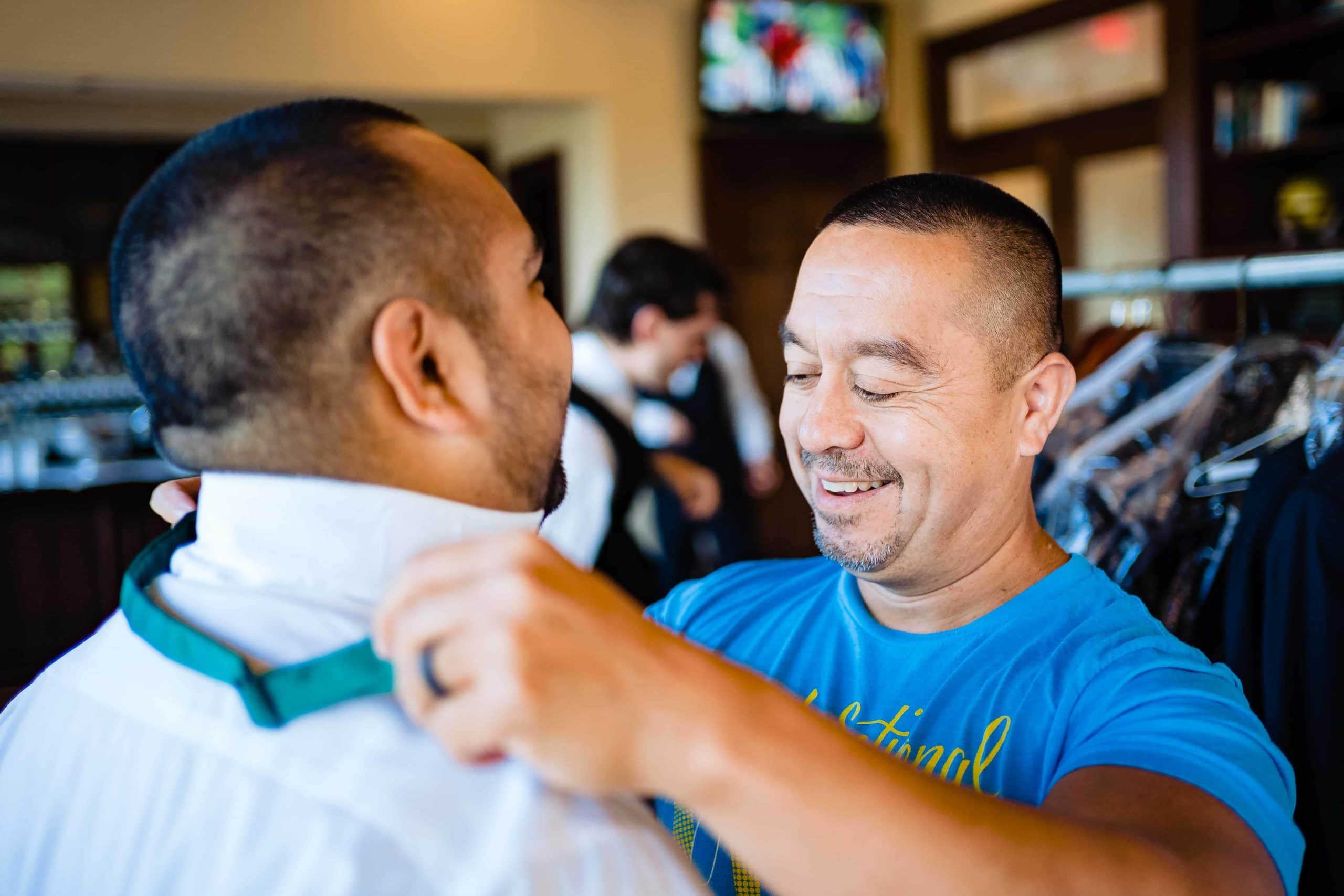 if you have two photographers at your wedding, they can divide and conquer during the getting ready portion of the day